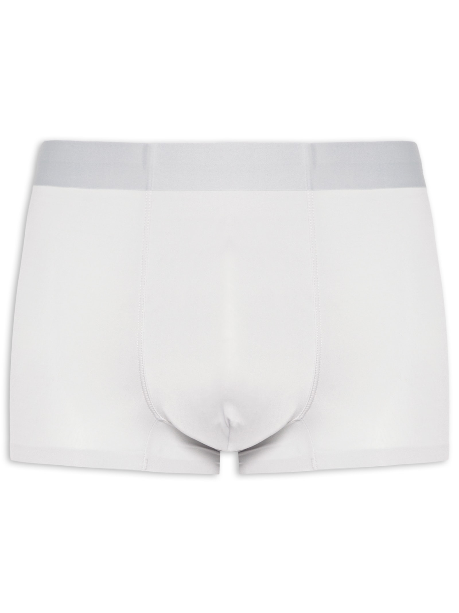 Cueca Boxer Sem Costura Poliamida Cinza Basiq Men