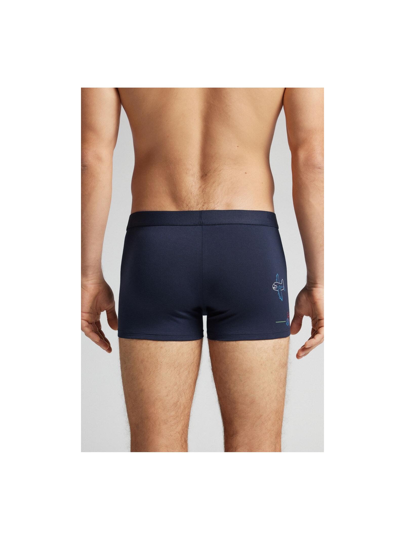Cueca Boxer Super Dad Em Algodão Supima Azul Intimissimi