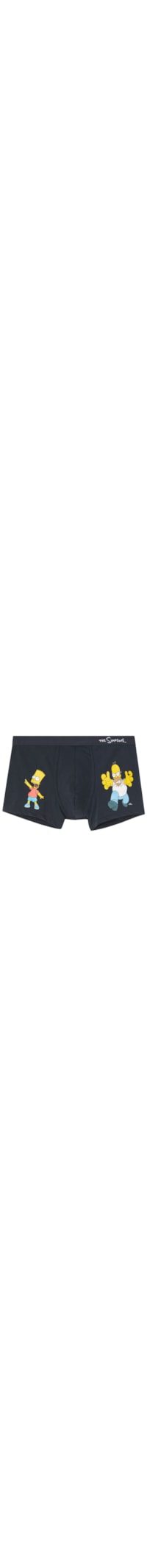 Cueca Boxer The Simpsons Em Algodão Supima - Azul