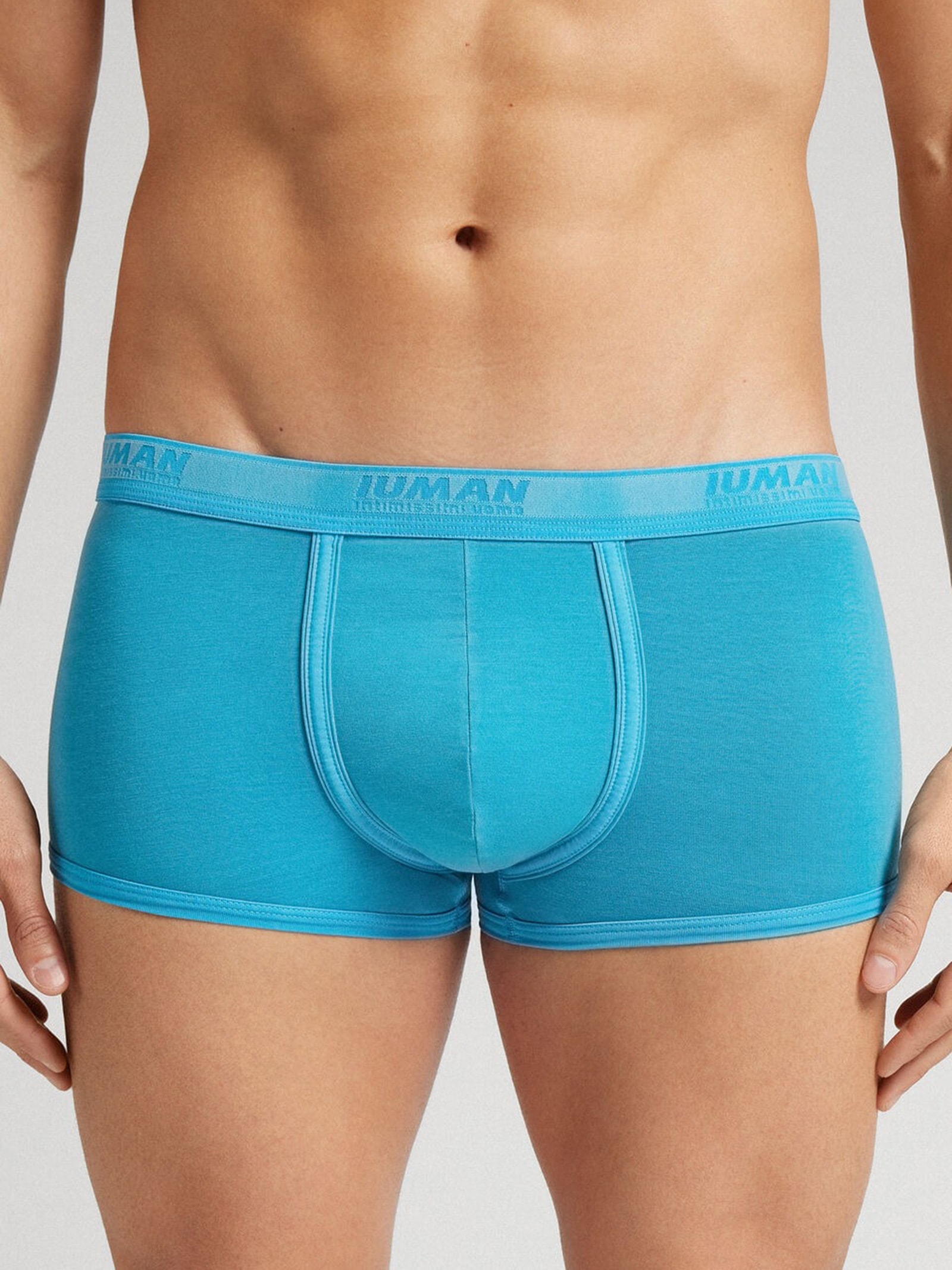 Cueca Boxer Washed Collection Em Algodão Supima Azul Intimissimi