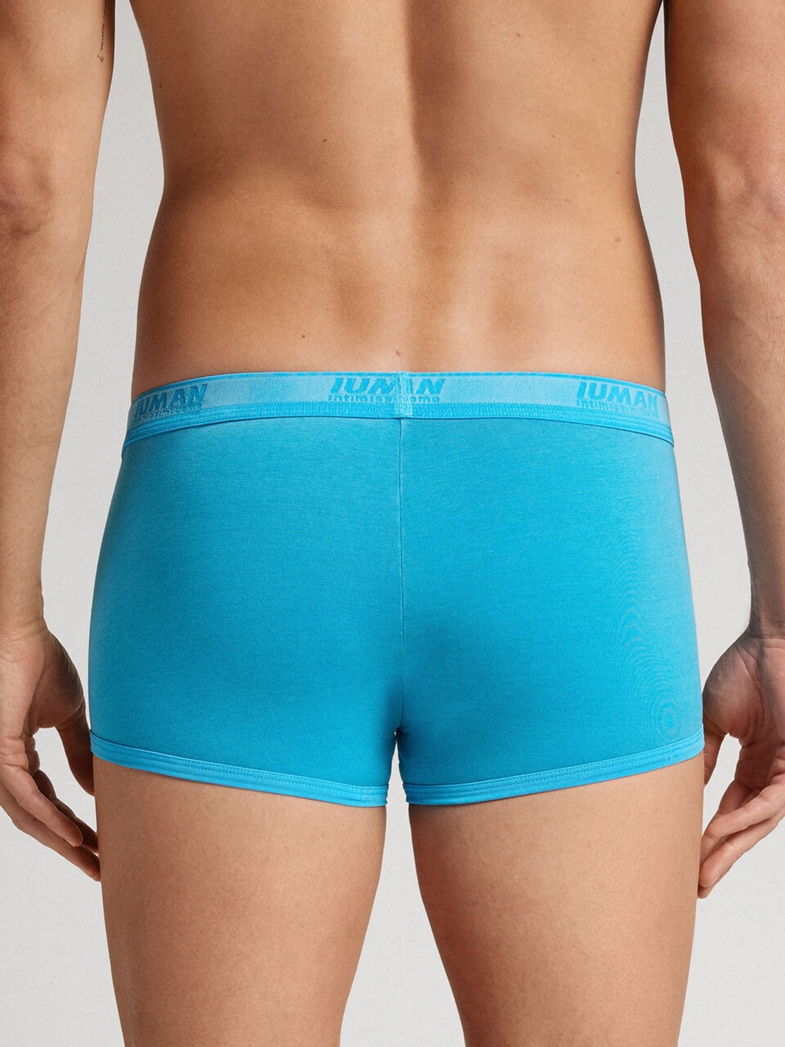 Cueca Boxer Washed Collection Em Algodão Supima Azul Intimissimi