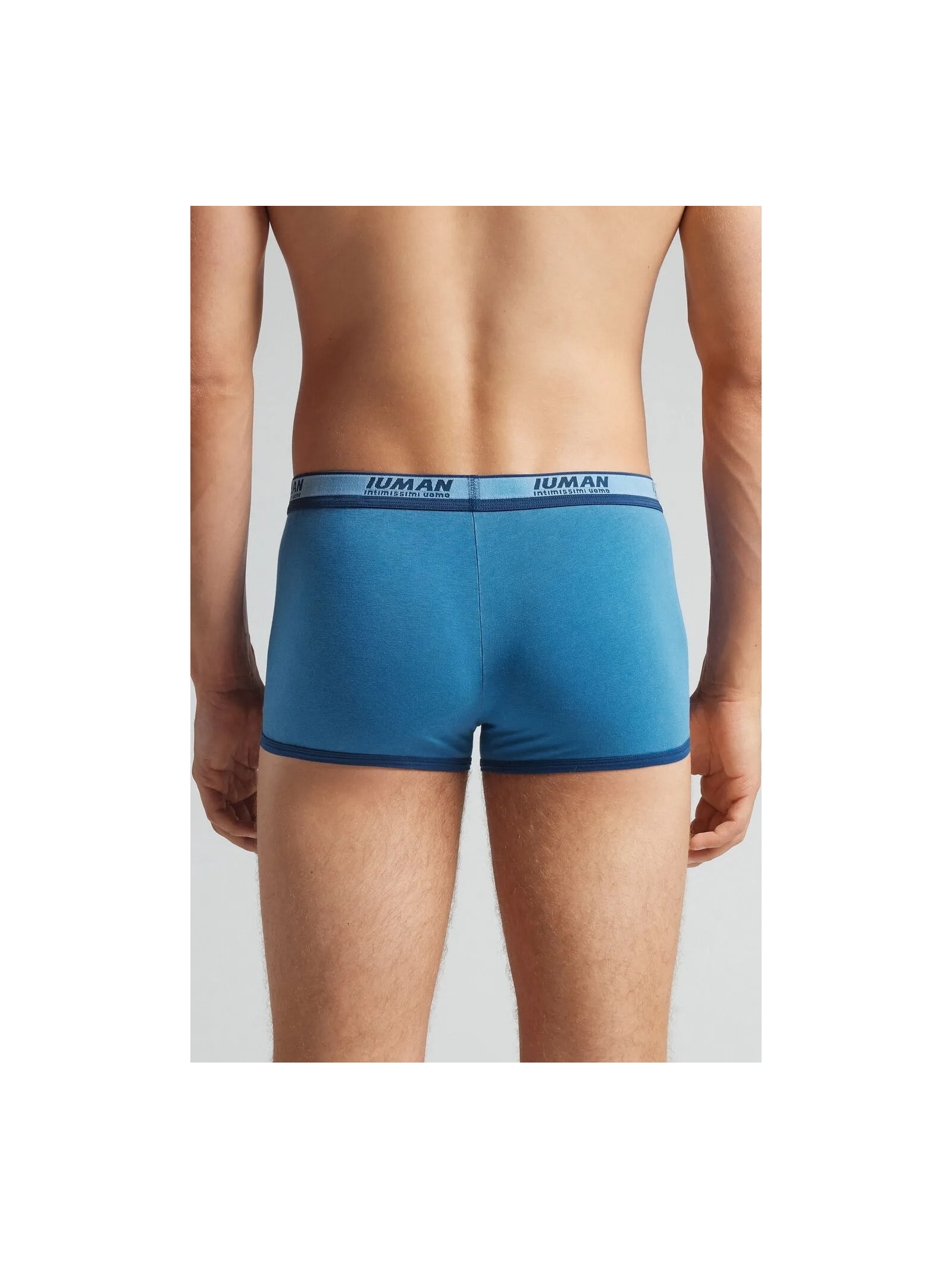 Cueca Boxer Washed Collection Em Algodão Supima Azul Intimissimi
