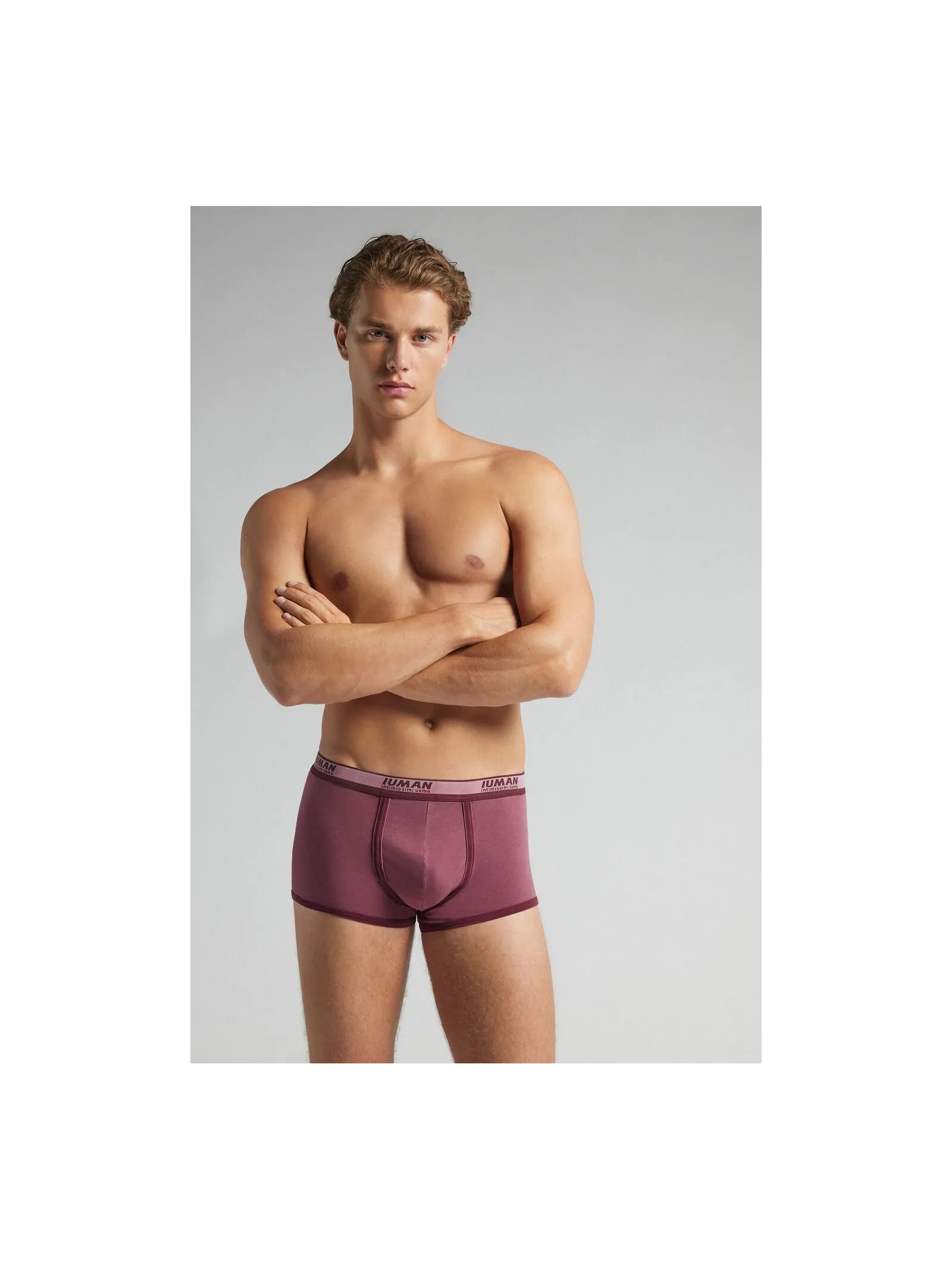 Cueca Boxer Washed Collection Em Algodão Supima Vermelho Intimissimi