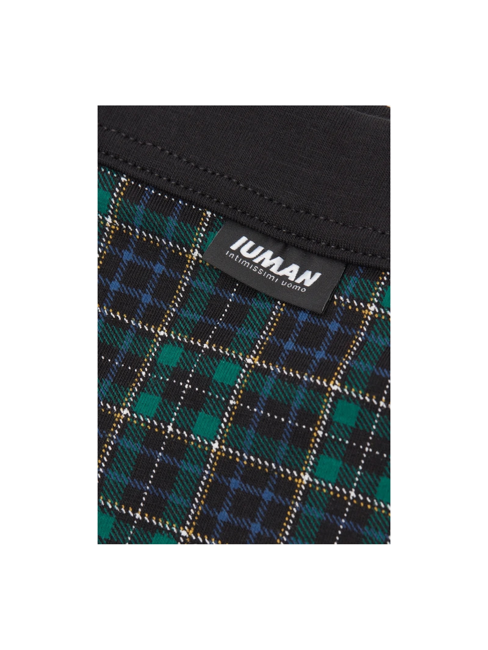 Cueca Boxer Xadrez Em Algodão Supima Verde Intimissimi