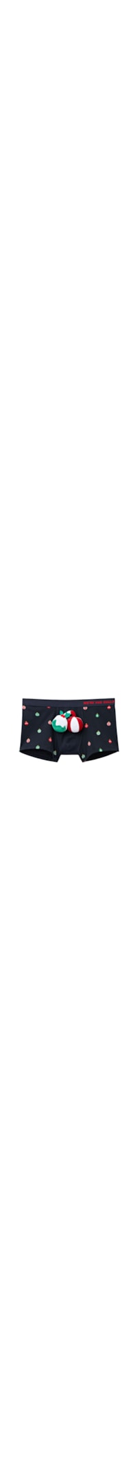 Cueca Em Algodão Supima Christmas Balls - Azul