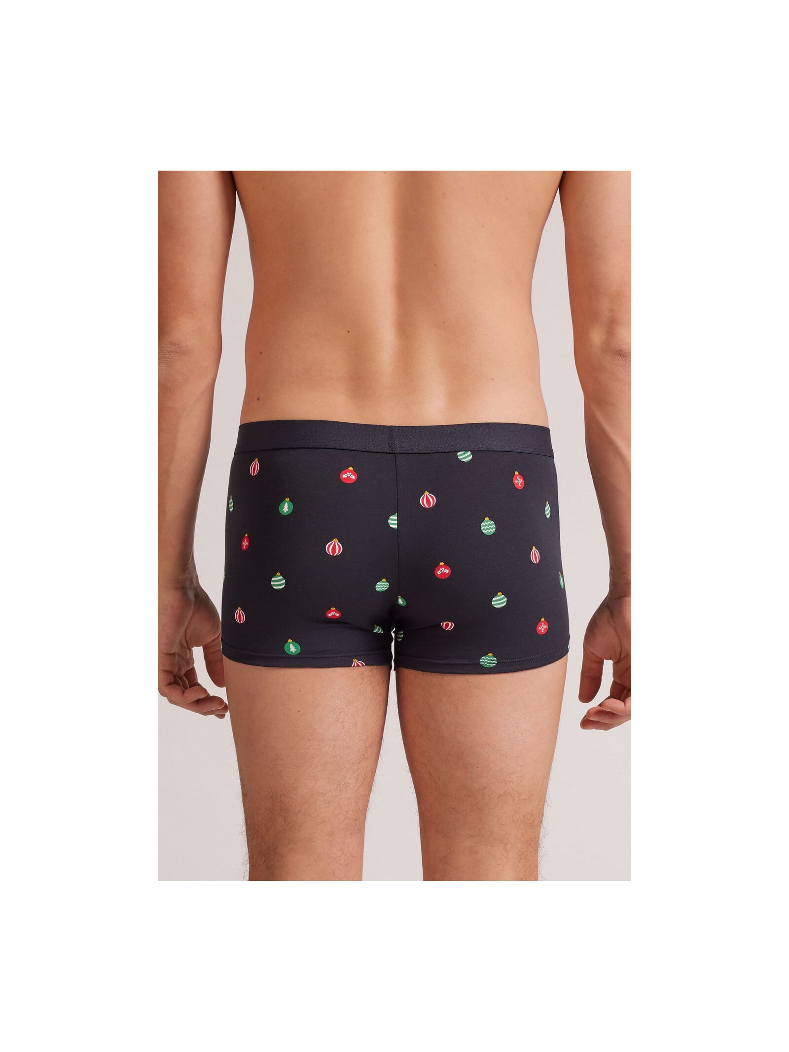 Cueca Em Algodão Supima Christmas Balls Azul Intimissimi