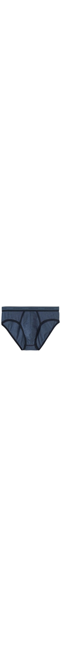 Cueca Em Algodão Supima® Elasticizado Com Logotipo - Azul