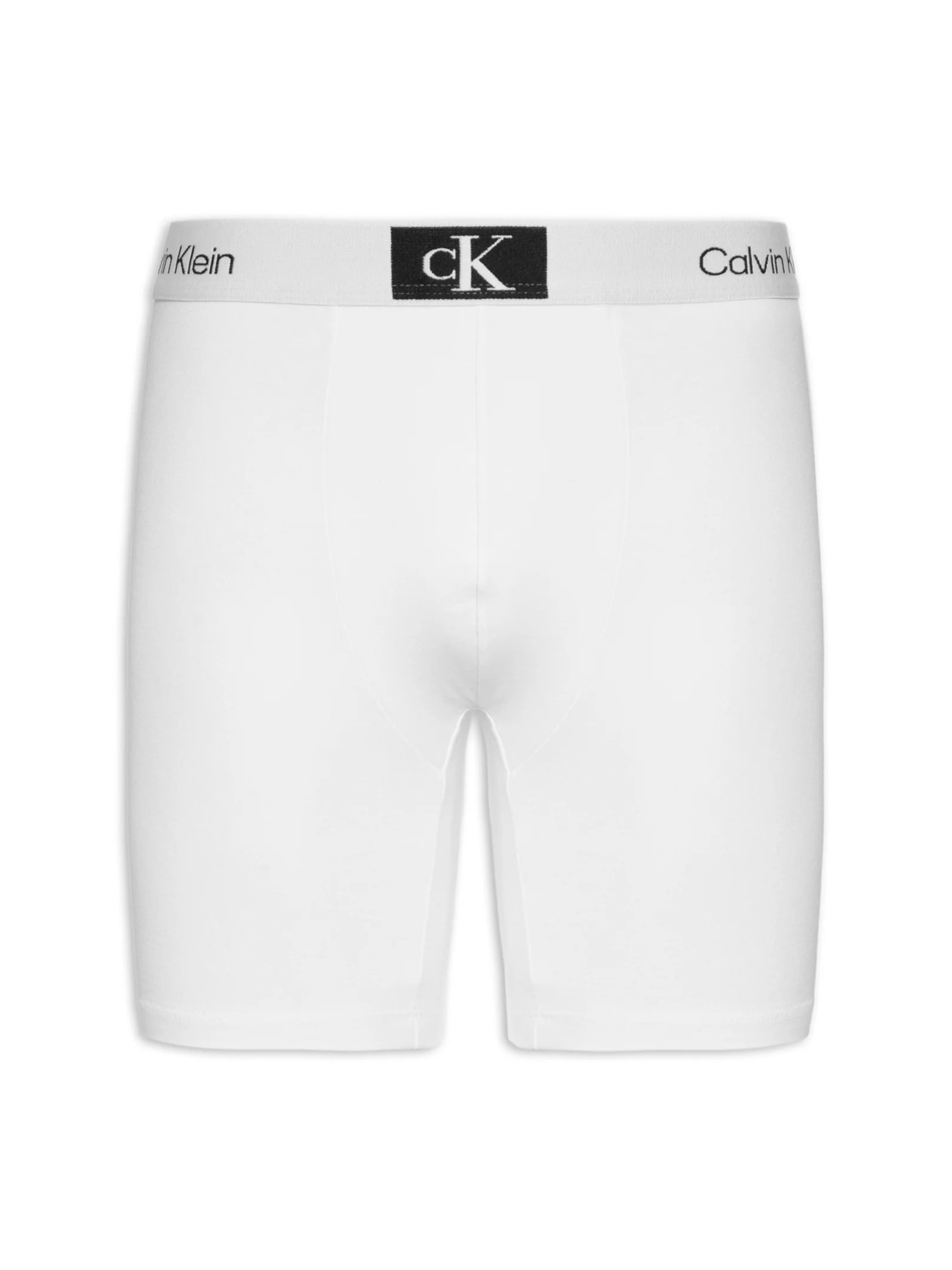 Cueca Long Boxer Cotton Branco Calvin Klein Underwear