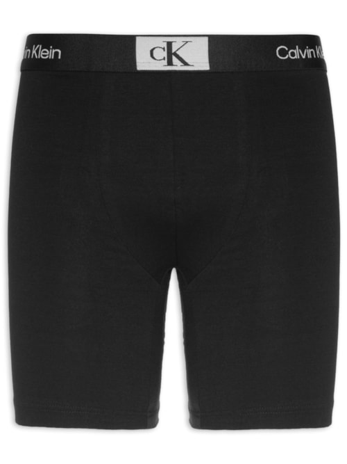 Cueca Long Boxer Cotton - Preto