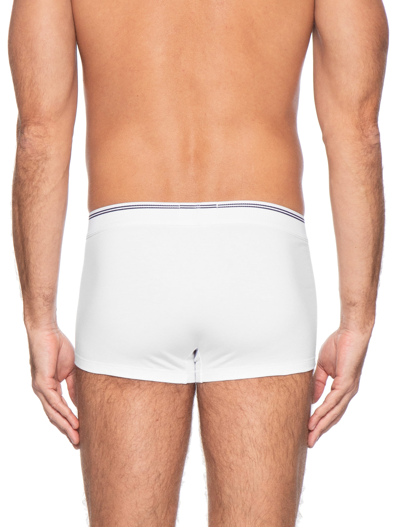 Cueca Low Rise Trunk Cotton Graphic Stripe Branco Calvin Klein Underwear