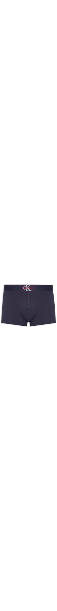 Cueca Low Rise Trunk Cotton Graphic – Azul