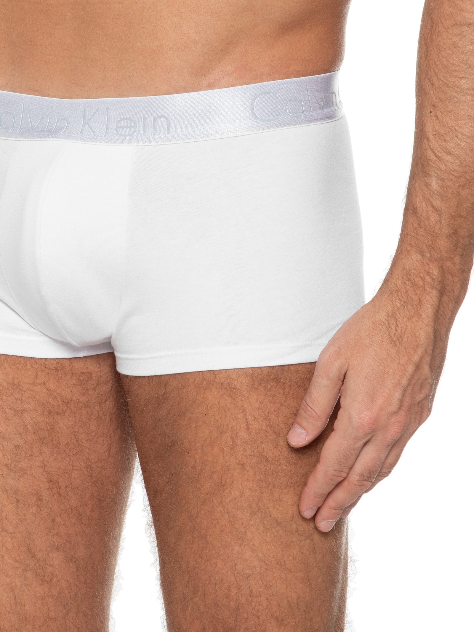 Cueca Low Rise Trunk Cotton Reveillon Branco Calvin Klein Underwear