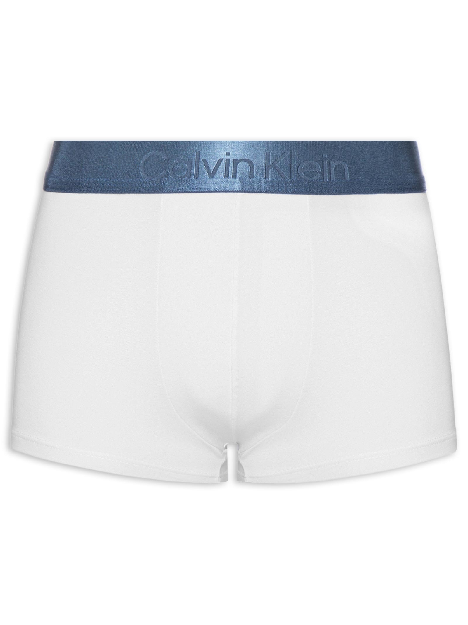 Cueca Low Rise Trunk em Pima Cotton Branco Calvin Klein Underwear