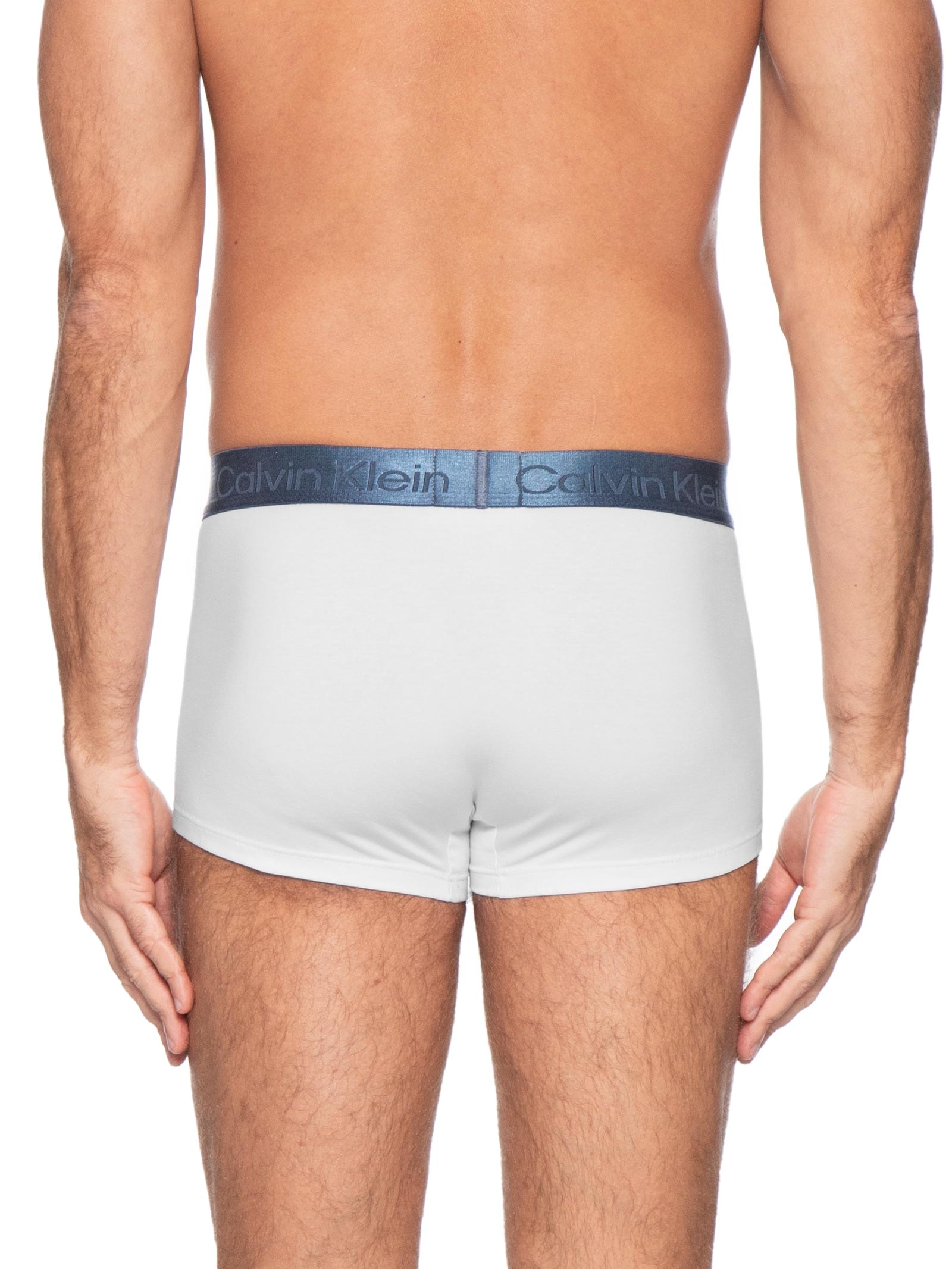 Cueca Low Rise Trunk em Pima Cotton Branco Calvin Klein Underwear