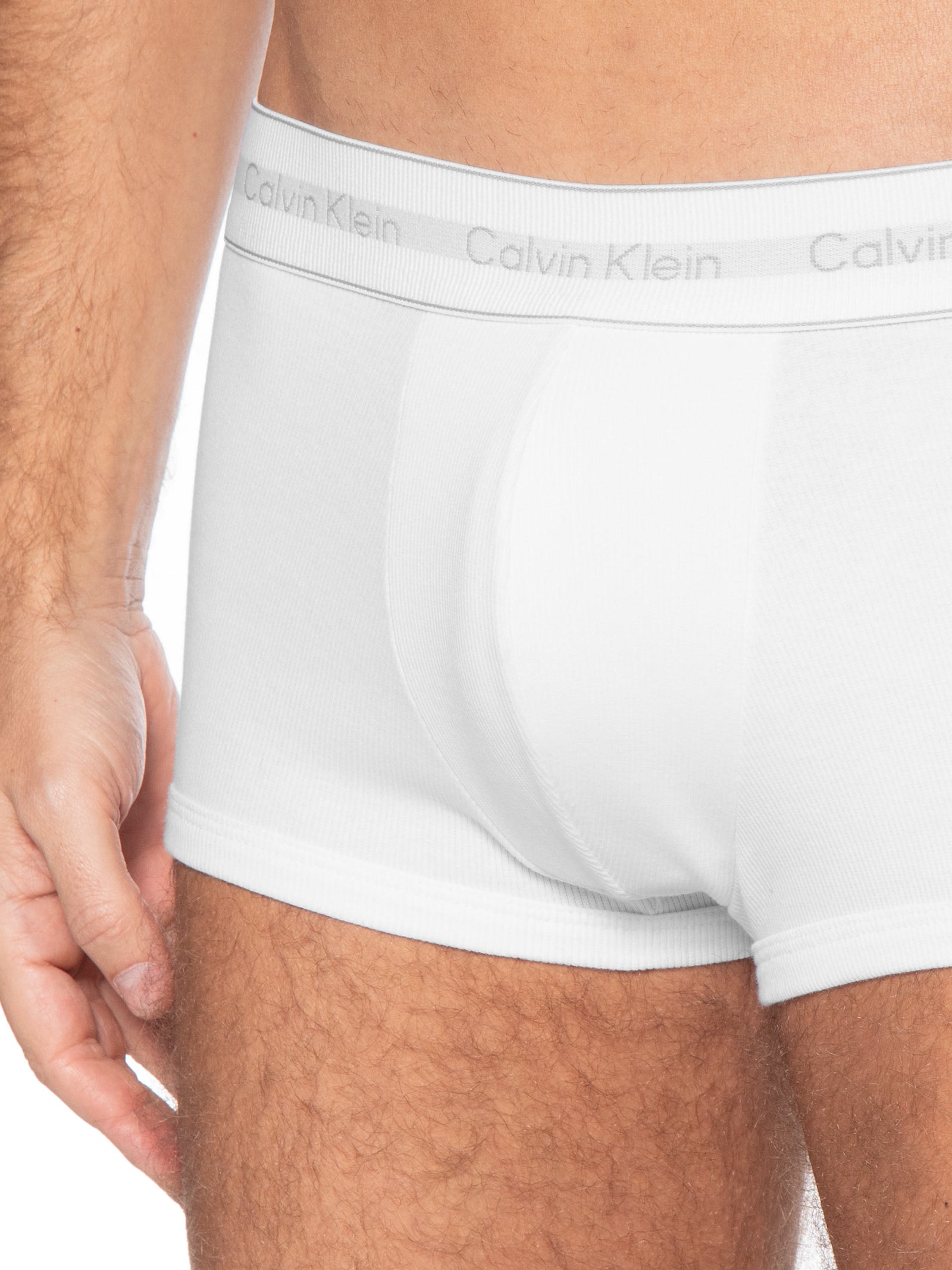 Cueca Low Rise Trunk Heritage Cotton Branco Calvin Klein Underwear
