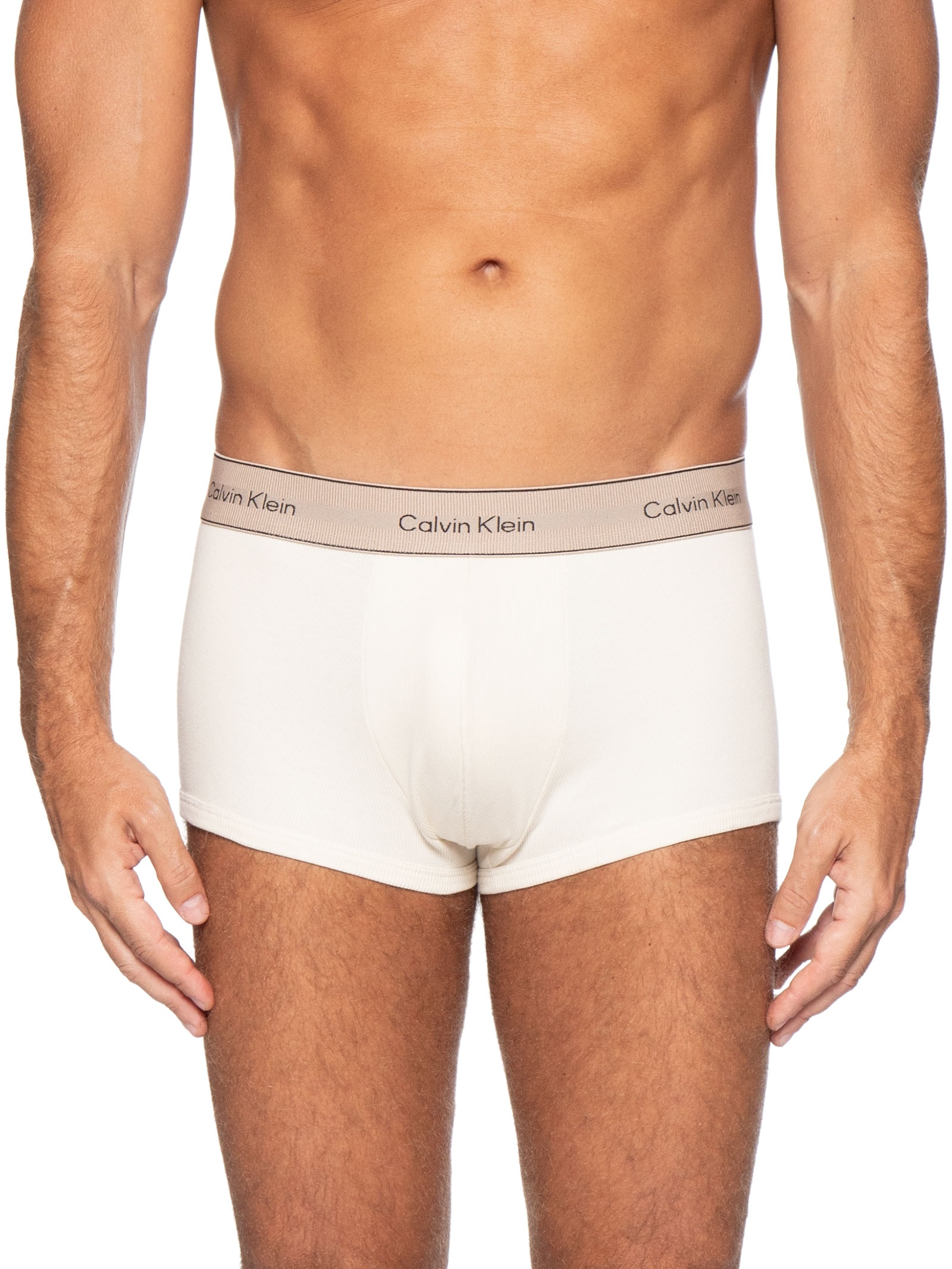 Cueca Low Rise Trunk Heritage Cotton Off White Calvin Klein Underwear