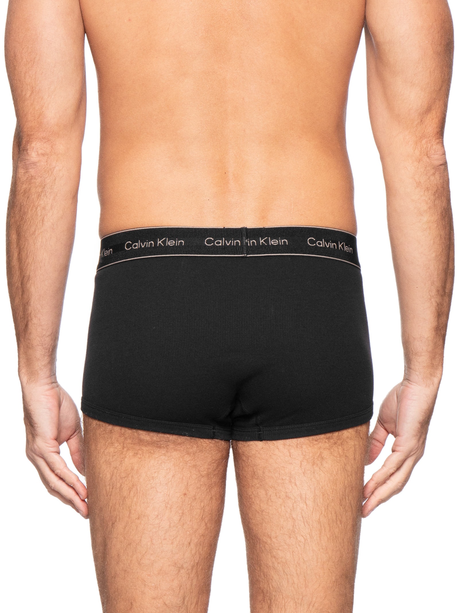 Cueca Low Rise Trunk Heritage Cotton Preto Calvin Klein Underwear