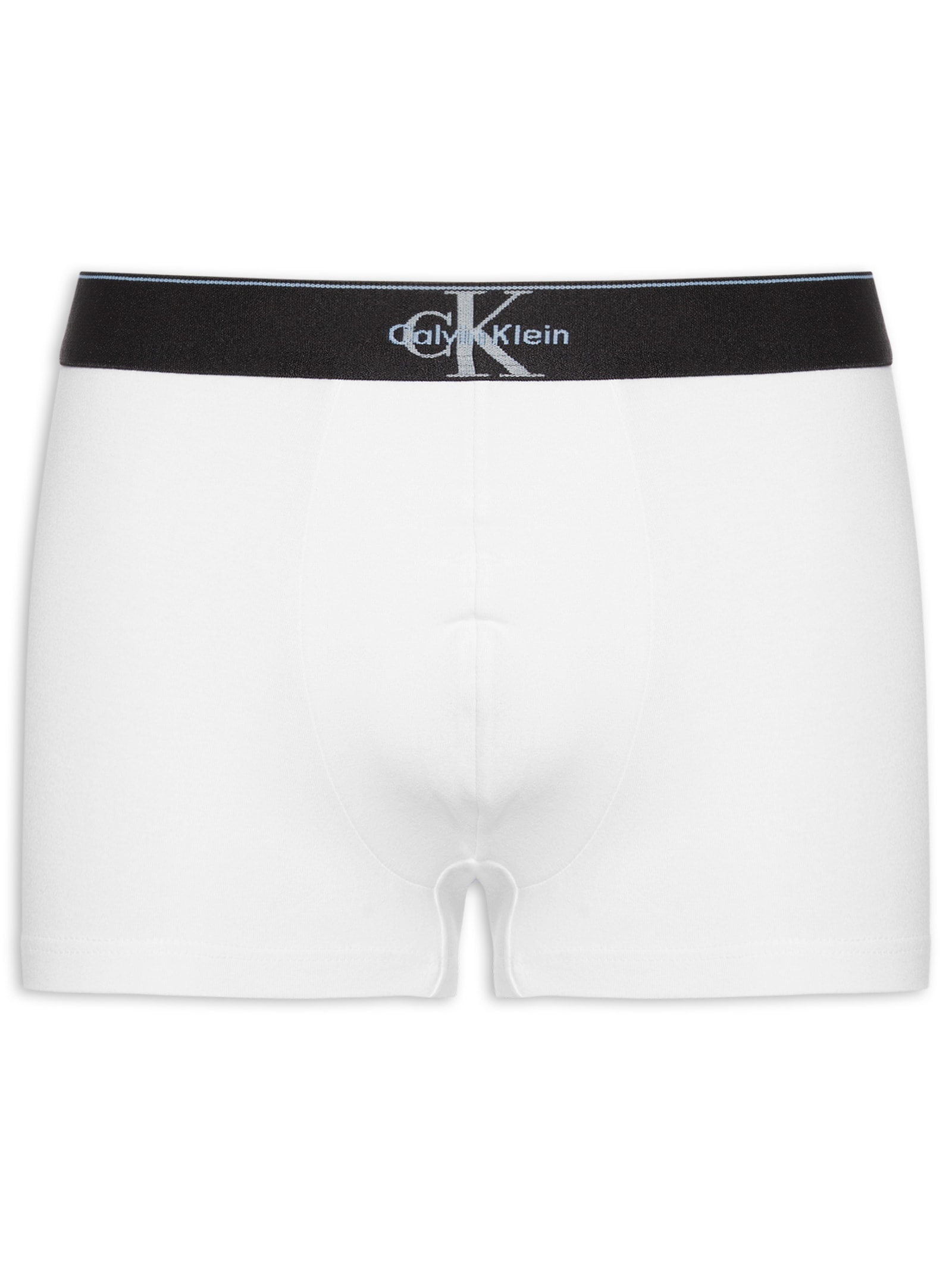 Cueca Low Rose Trunk Cotton Graphic Branco Calvin Klein Underwear
