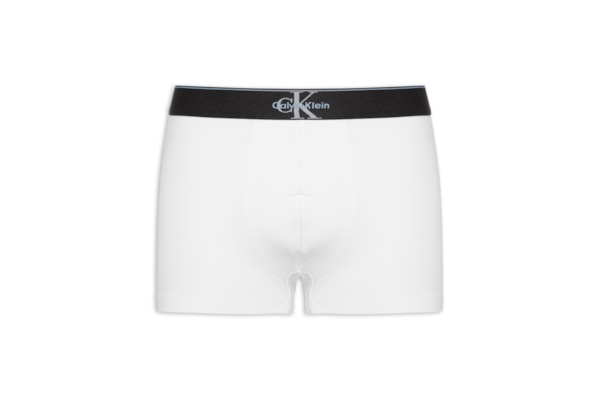 Cueca Low Rose Trunk Cotton Graphic - Branco