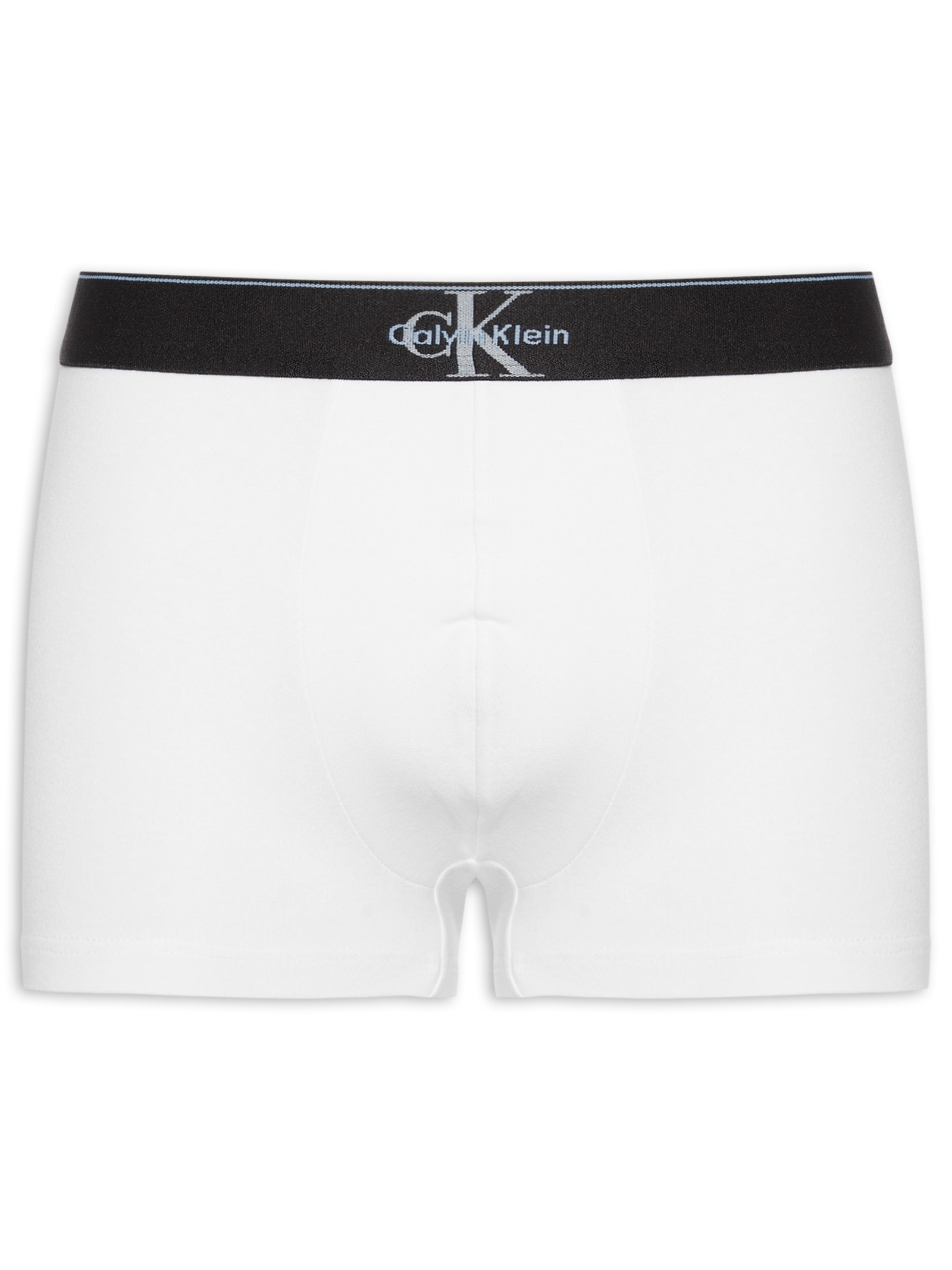 Cueca Low Rose Trunk Cotton Graphic Branco Calvin Klein Underwear