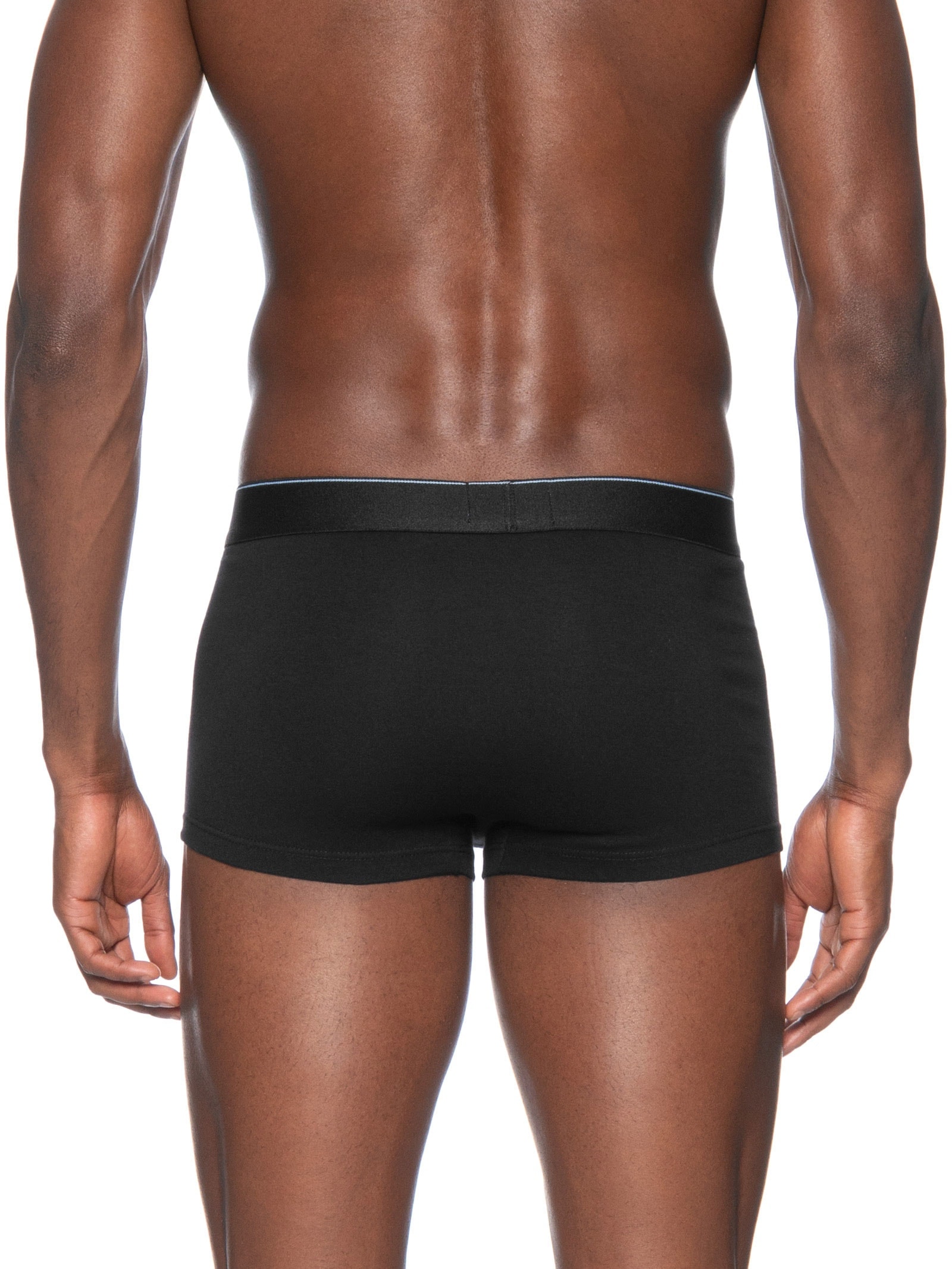 Cueca Low Rose Trunk Cotton Graphic Preto Calvin Klein Underwear