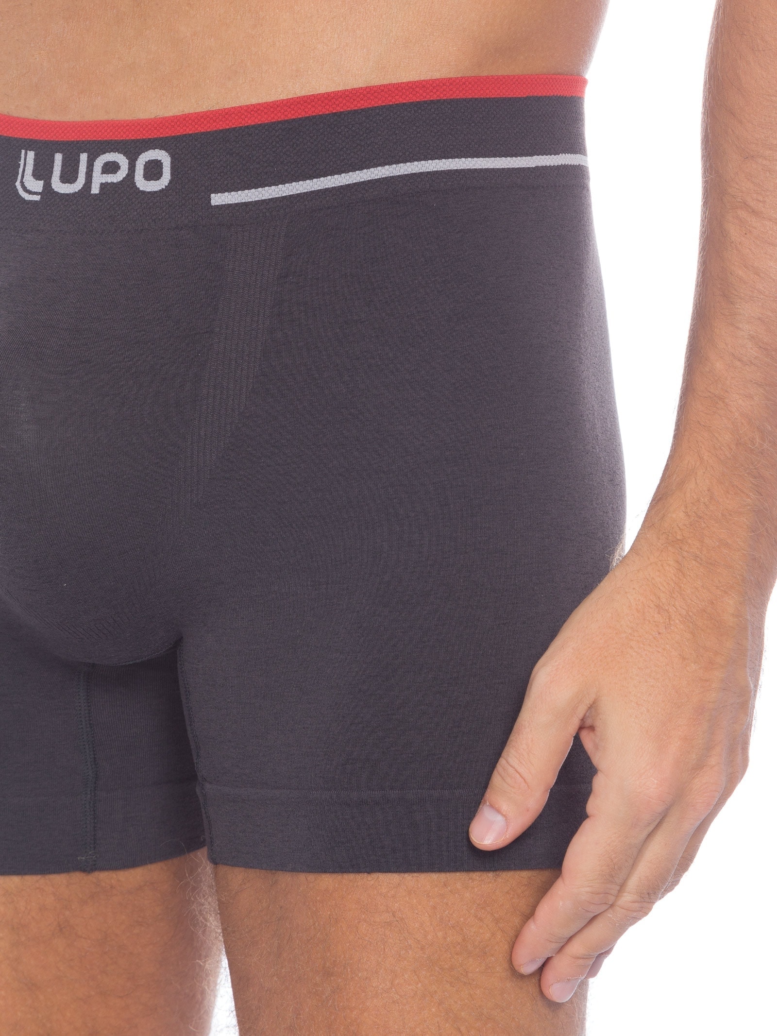 Cueca Lupo Am Boxer Cinza Lupo