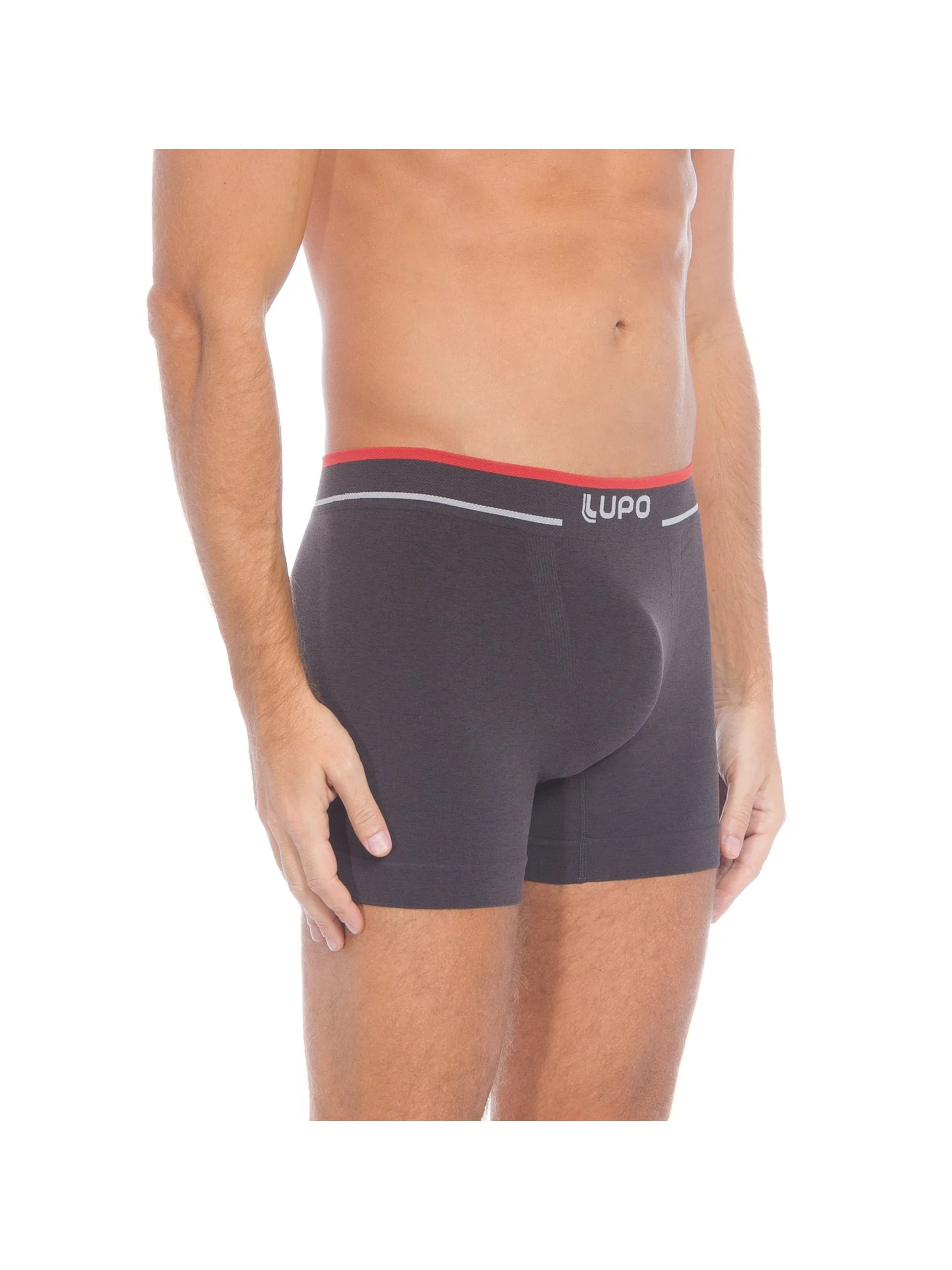 Cueca Lupo Am Boxer Cinza Lupo