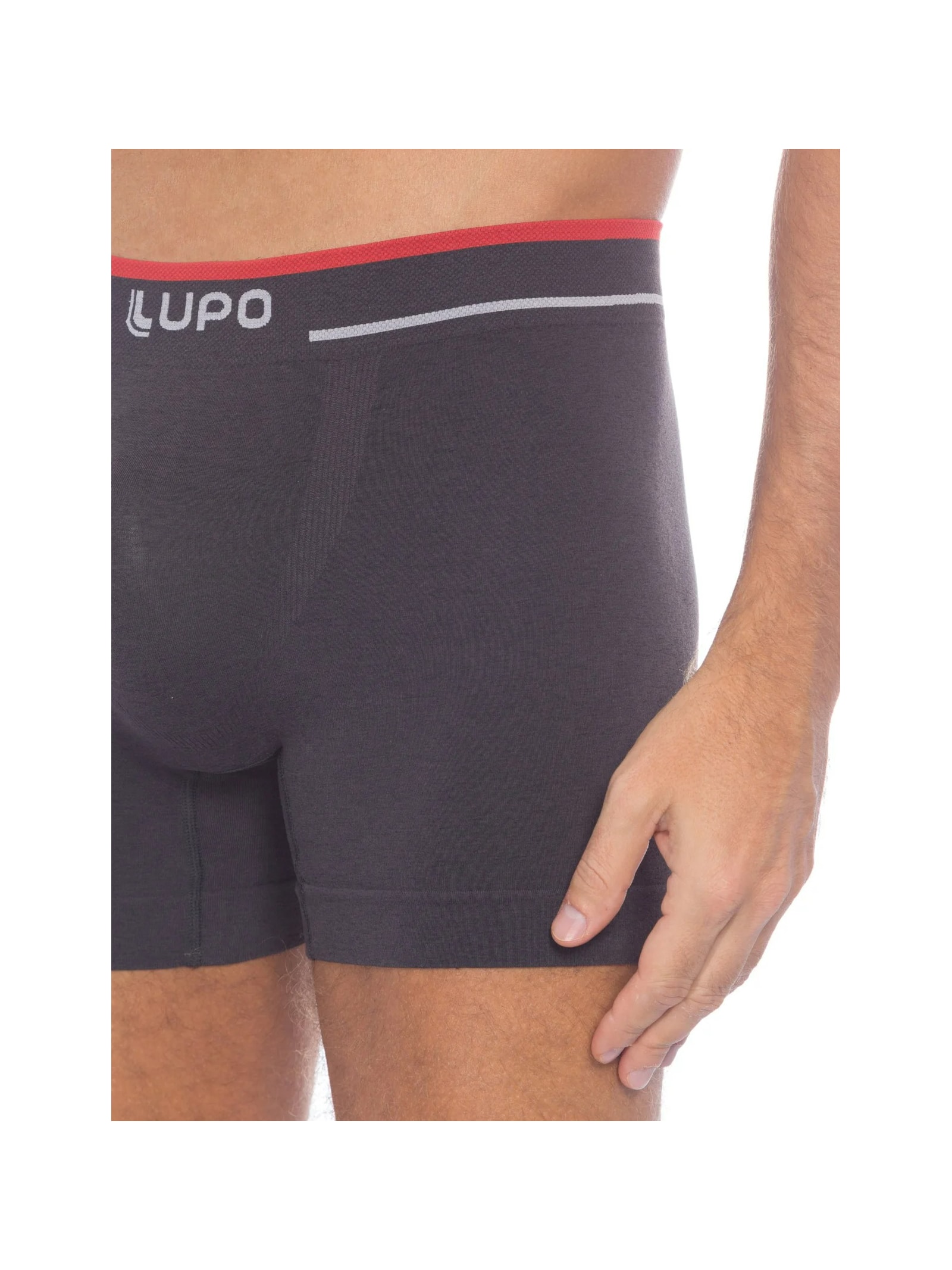 Cueca Lupo Am Boxer Cinza Lupo