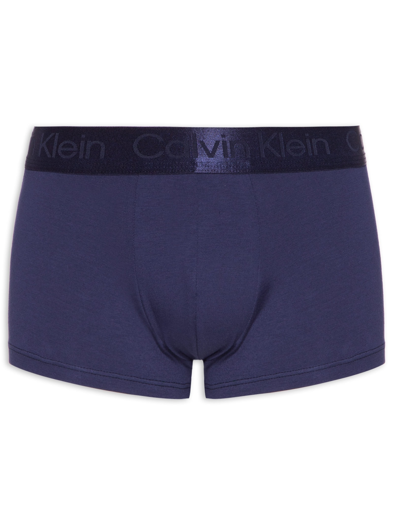 Cueca Masculina Low Rise Trunk Pima Cotton Azul Calvin Klein Underwear