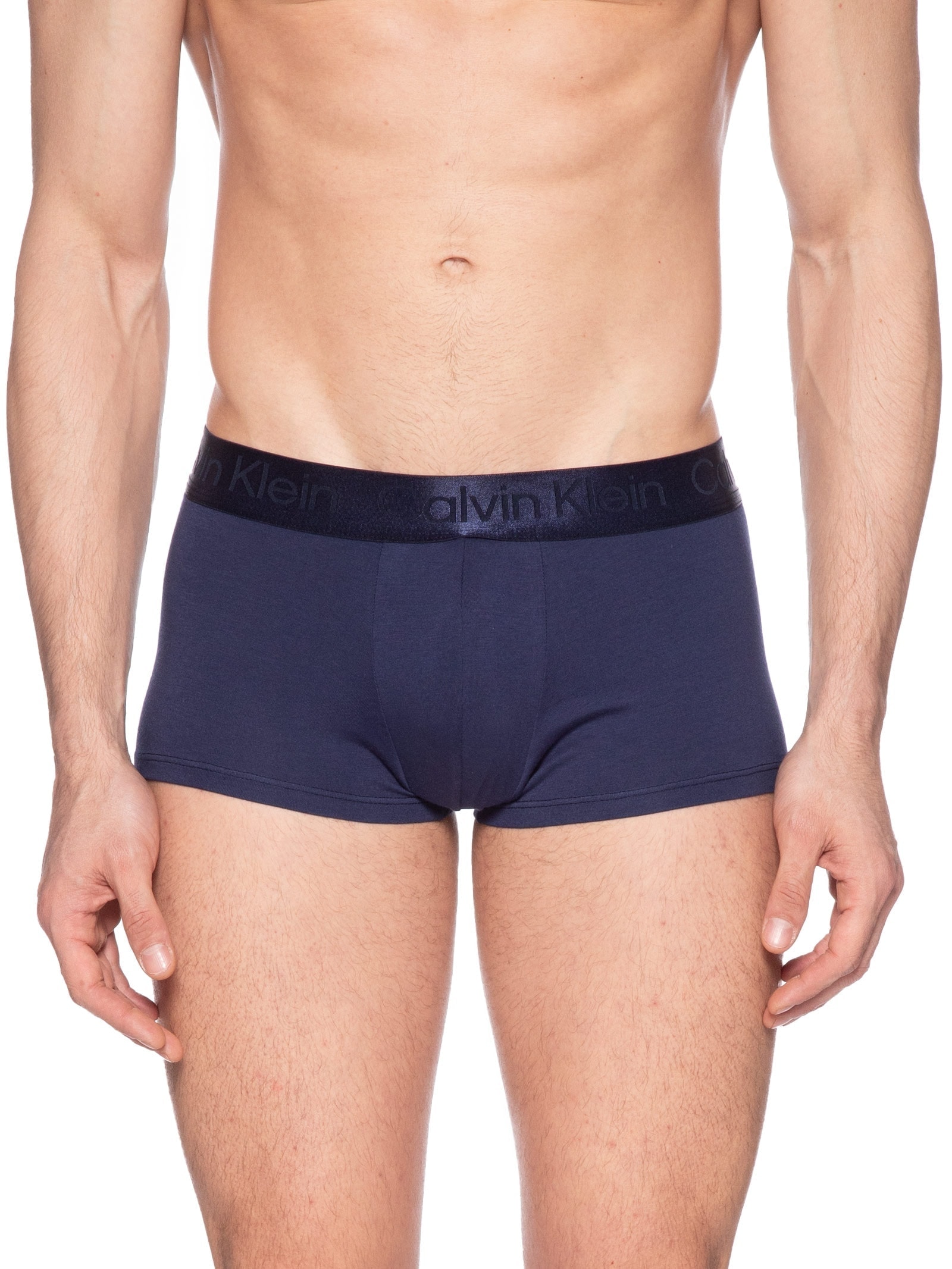 Cueca Masculina Low Rise Trunk Pima Cotton Azul Calvin Klein Underwear