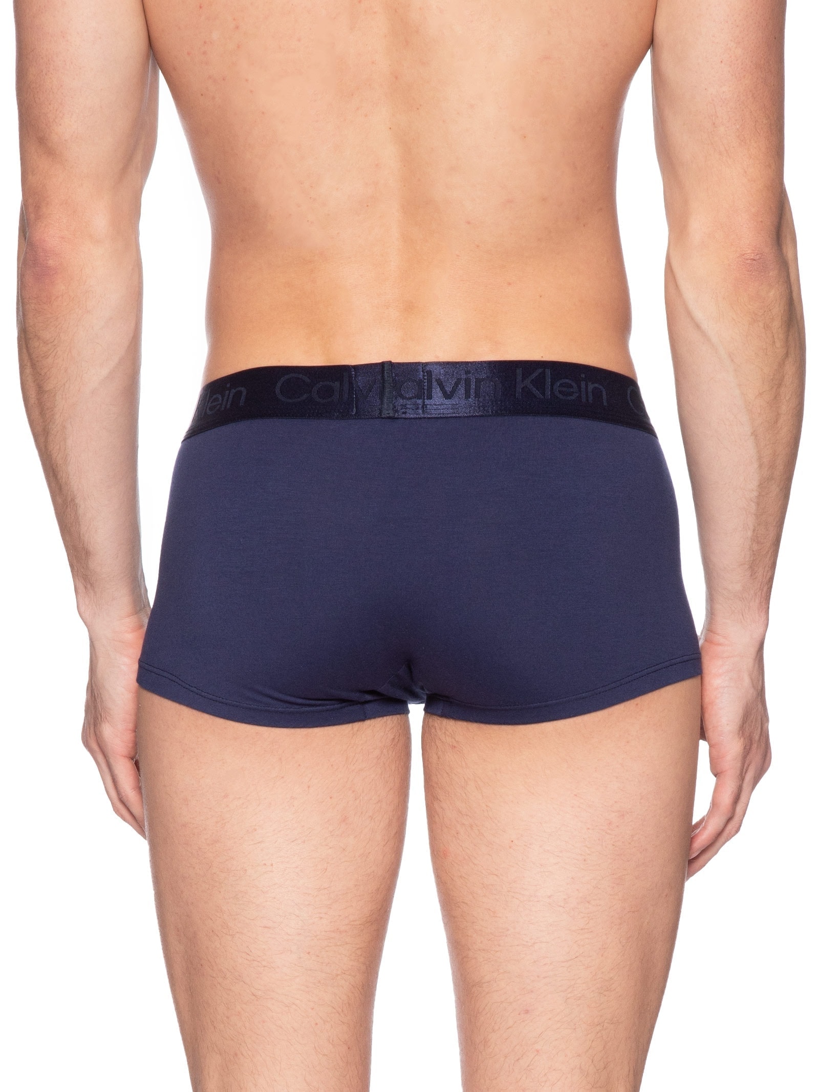 Cueca Masculina Low Rise Trunk Pima Cotton Azul Calvin Klein Underwear