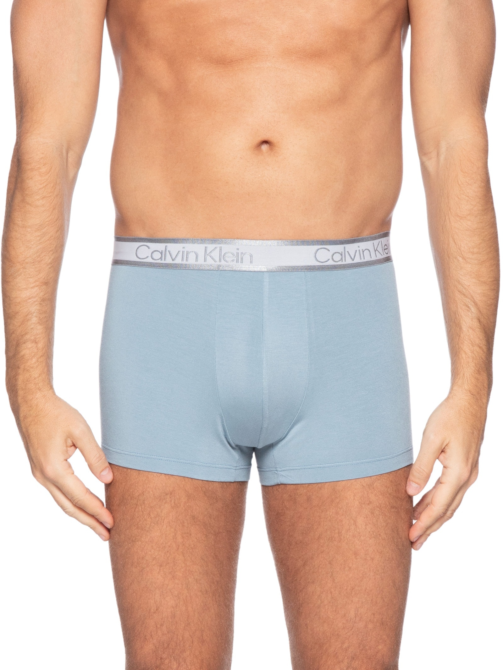Cueca Masculina Trunk Modal Logo Azul Calvin Klein Underwear