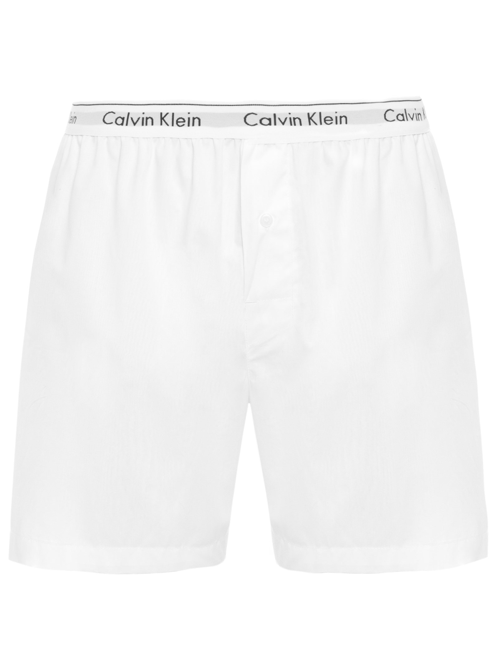 Cueca Samba Canção De Tricoline Lisa Branco Calvin Klein Underwear