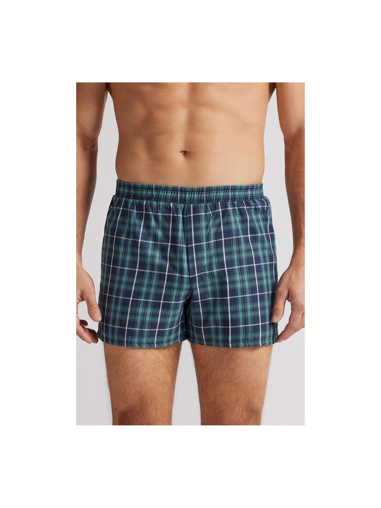 Cueca Samba Canção Em Algodão Azul Intimissimi