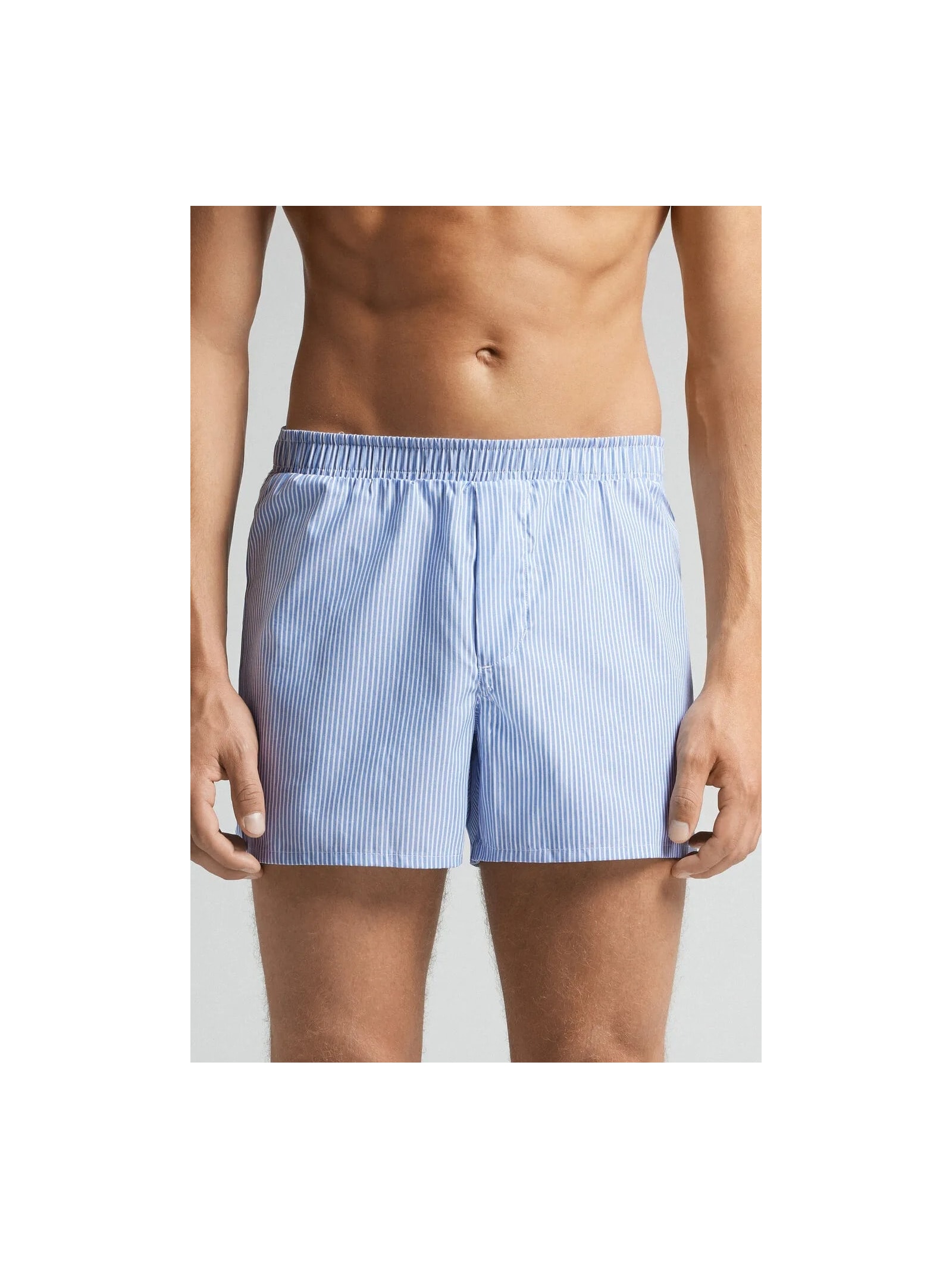 Cueca Samba Canção Em Algodão Azul Intimissimi