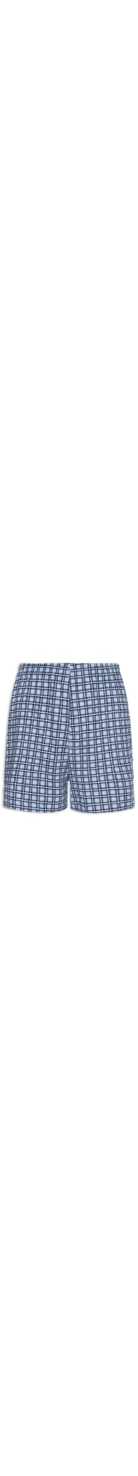 Cueca Samba Canção Em Algodão Com Saquinho Estampado - Azul