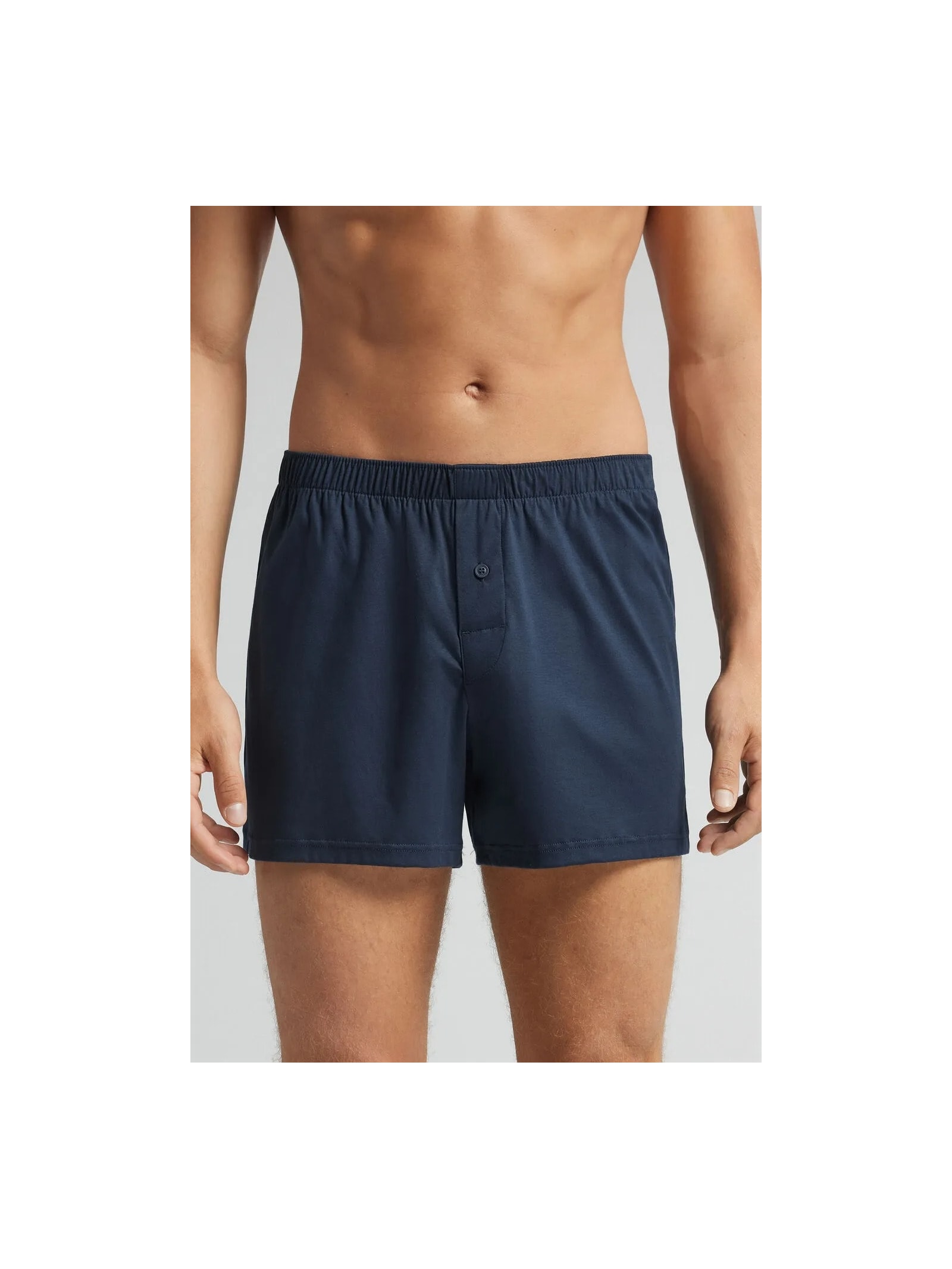 Cueca Samba Canção Em Algodão Premium Azul Intimissimi