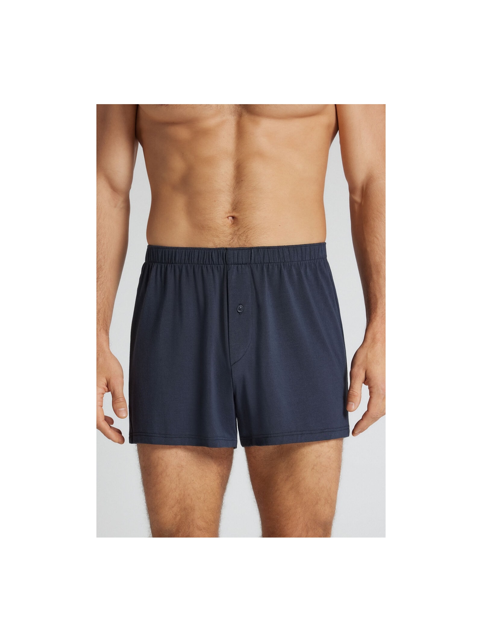 Cueca Samba Canção Em Modal e Seda Azul Intimissimi