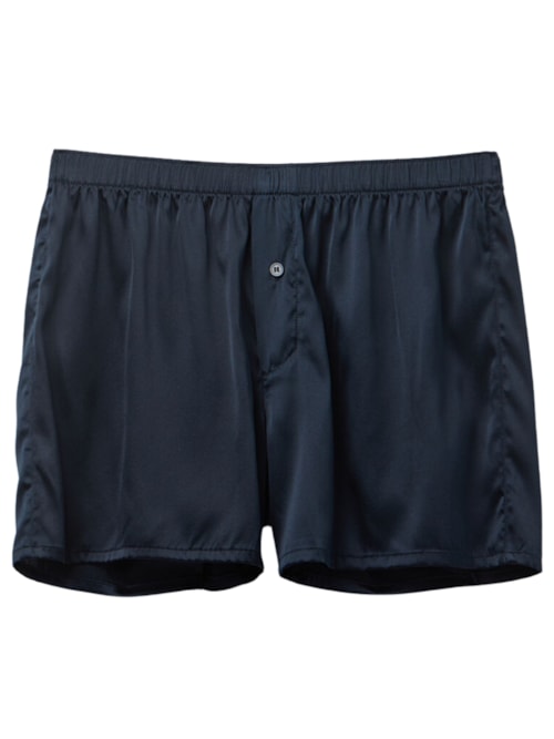 Cueca Samba Canção Em Seda – Azul