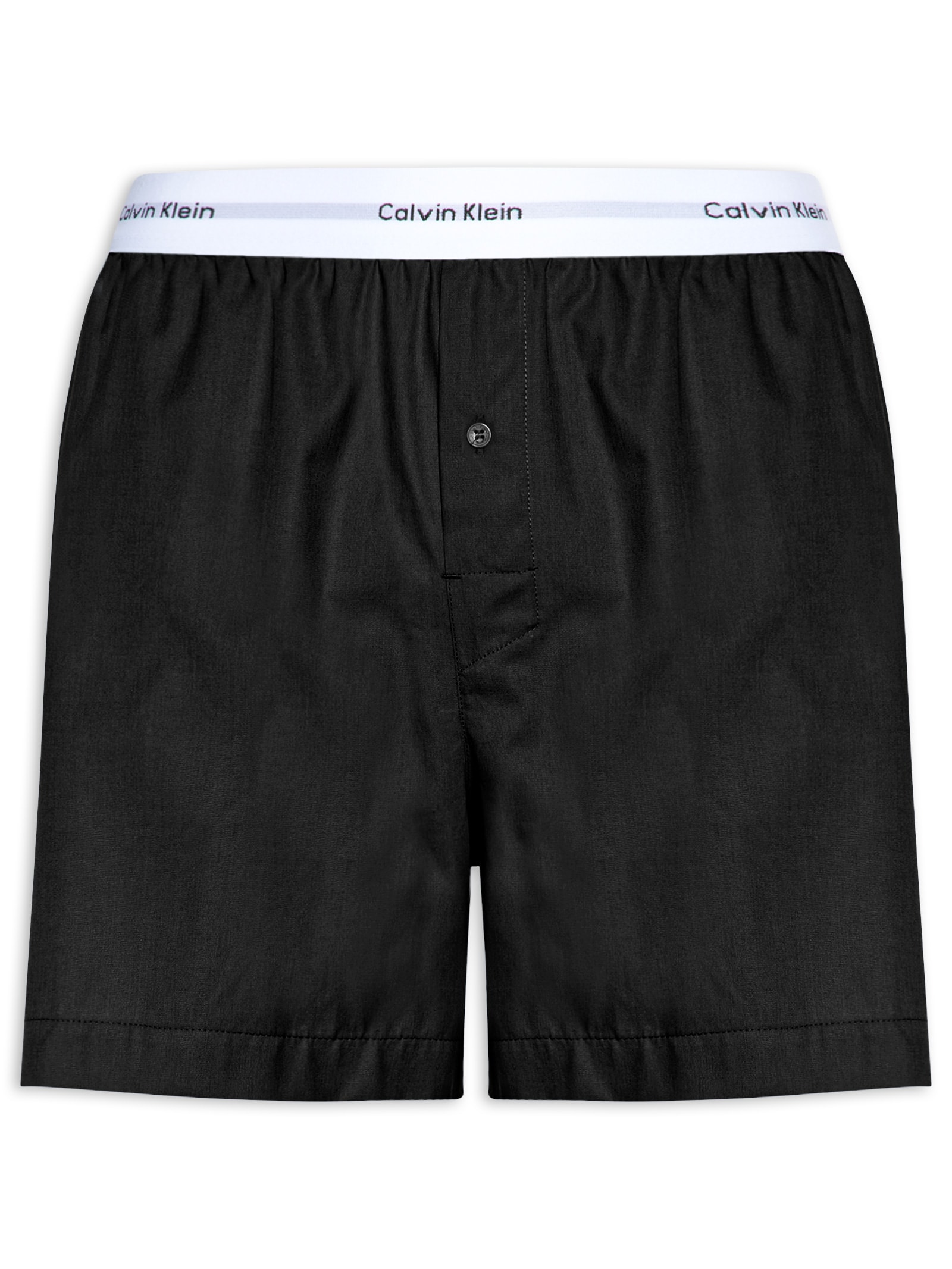 Cueca Samba Canção Em Tricoline Lisa Preto Calvin Klein Underwear