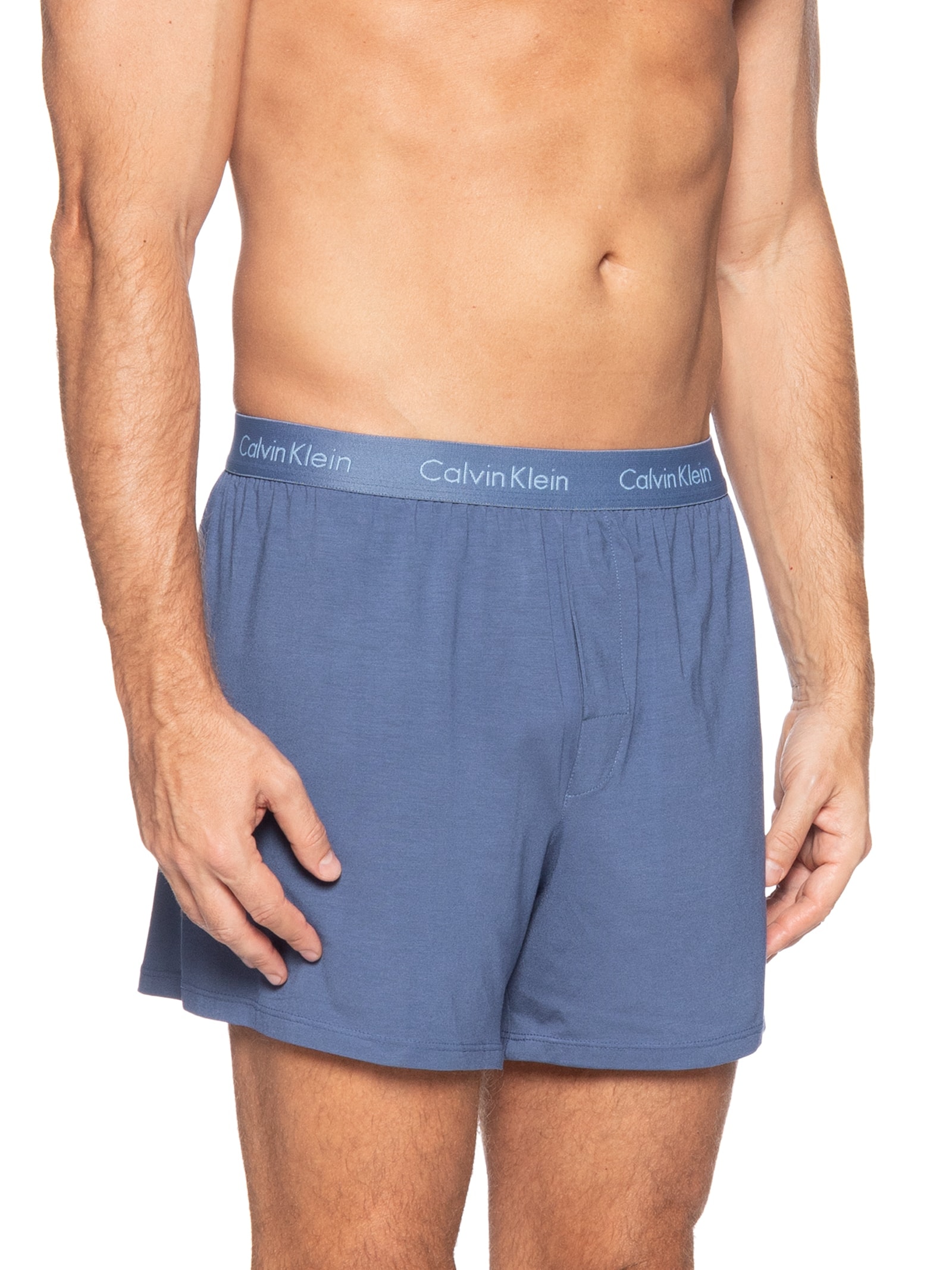 Cueca Samba Canção Modal Azul Calvin Klein Underwear