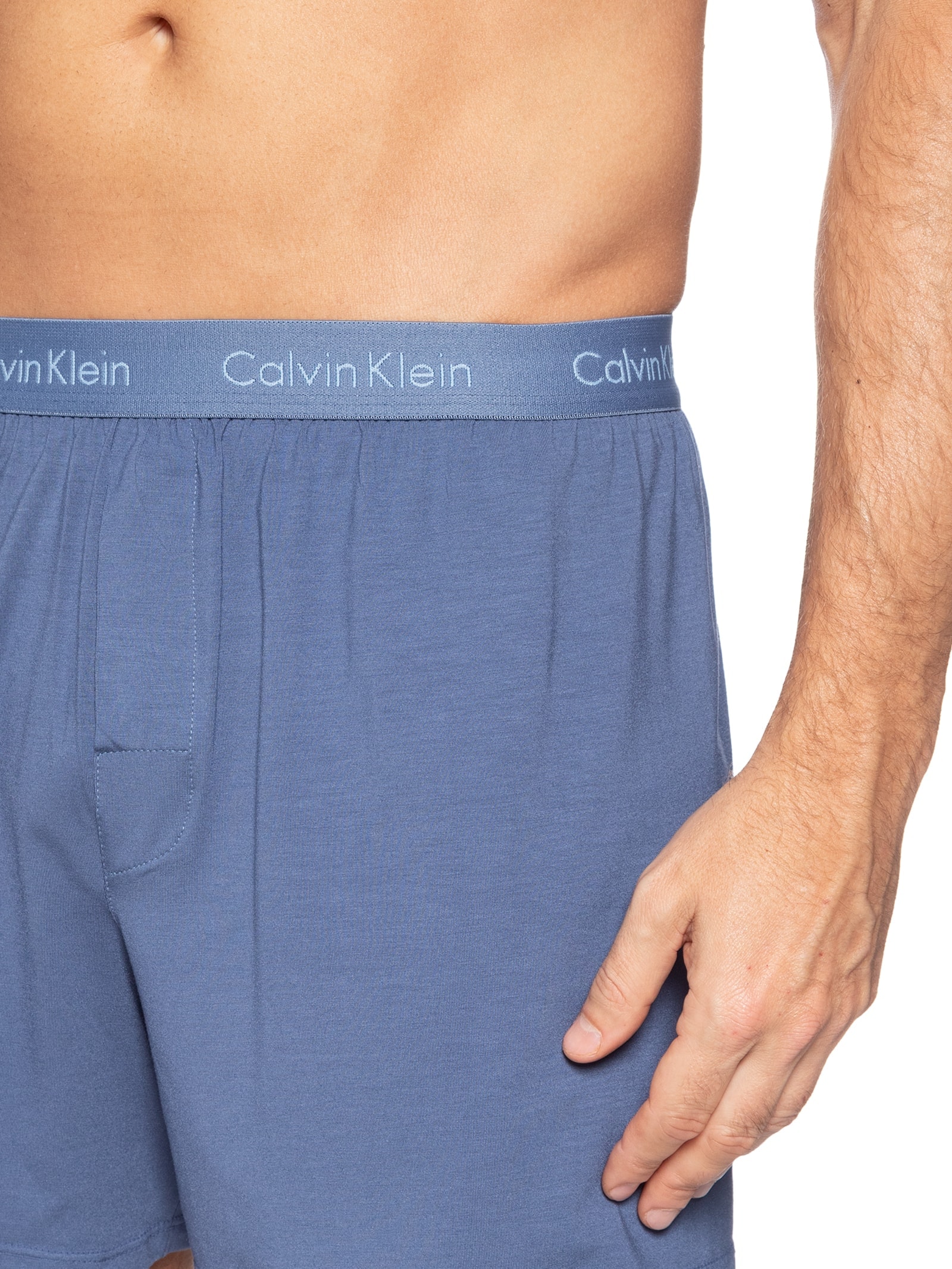 Cueca Samba Canção Modal Azul Calvin Klein Underwear