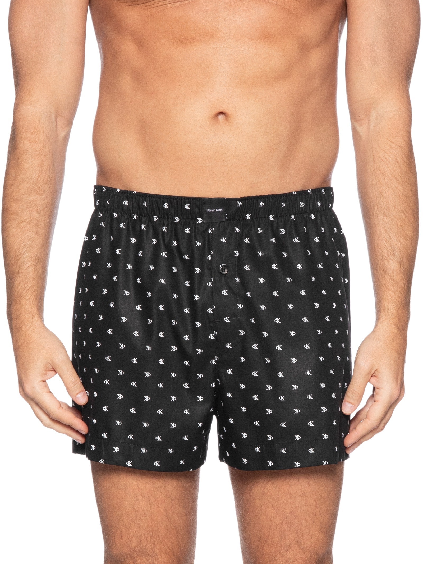 Cueca Samba Canção Modern Print Diamond Preto Calvin Klein Underwear