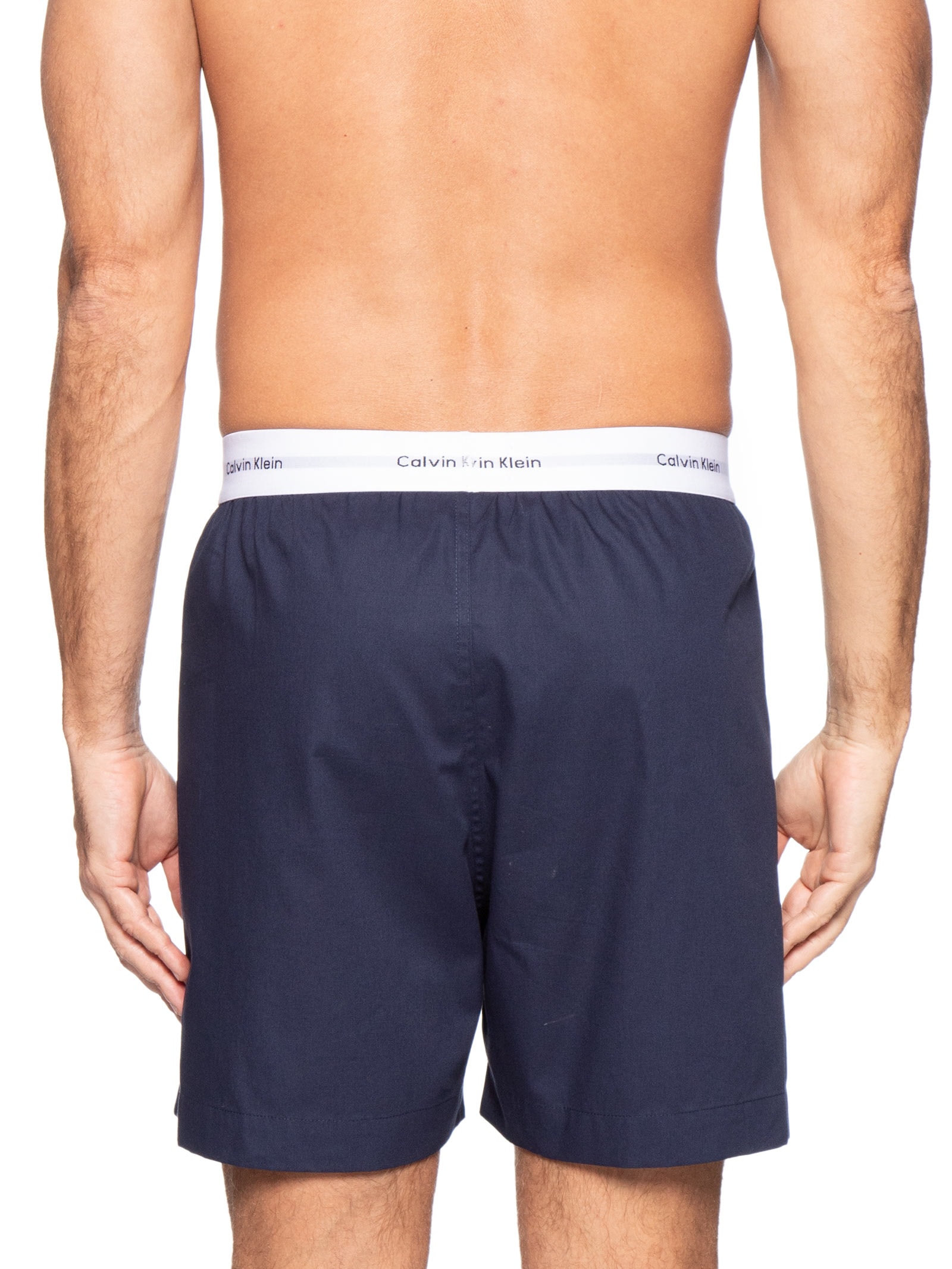 Cueca Samba Canção Tricoline Lisa Azul Calvin Klein Underwear