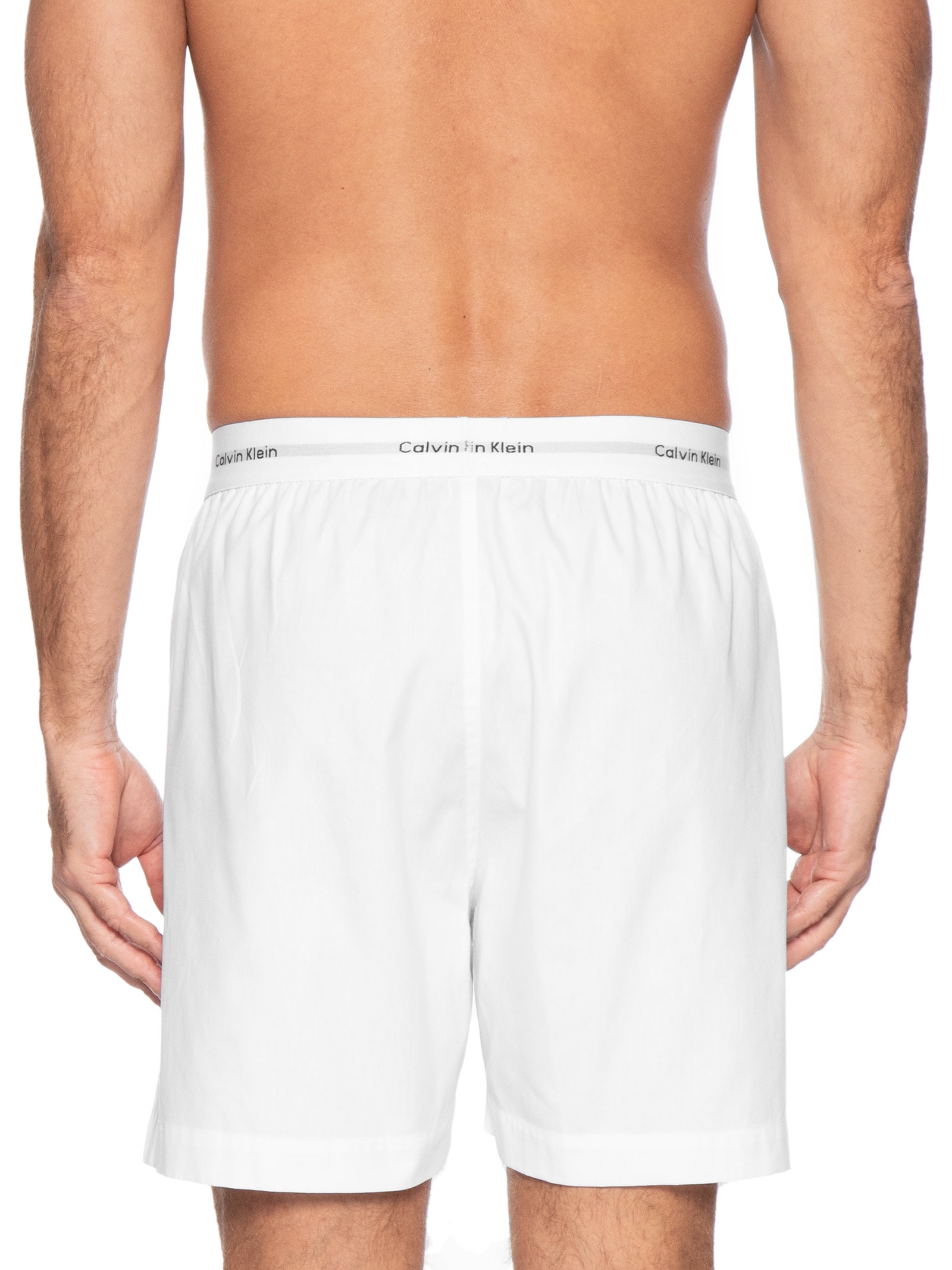 Cueca Samba Canção Tricoline Lisa – Branco Calvin Klein Underwear