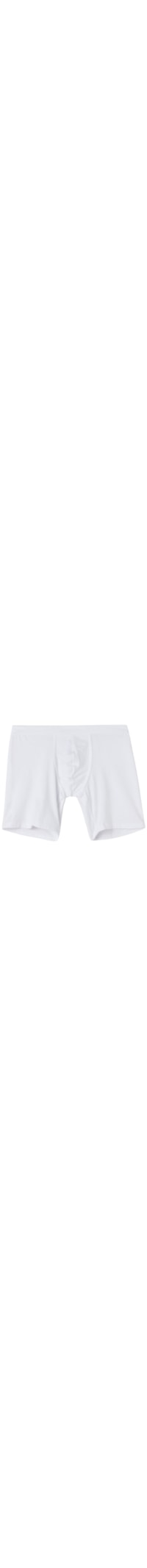 Cueca Shorts Em Algodão Supima Elástico - Branco