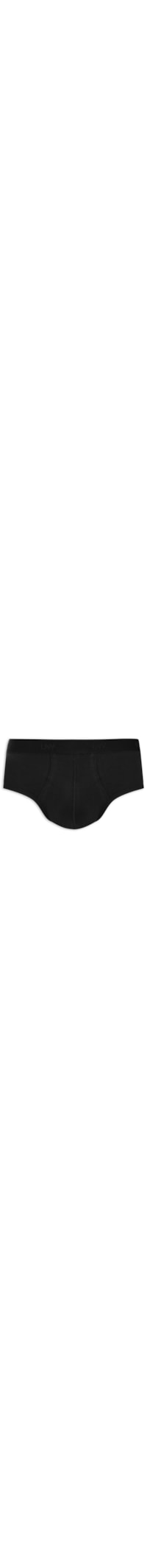 Cueca Slip Algodão Nature - Preto