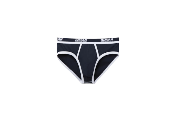 Cueca Slip Com Logotipo Em Algodão Supima - Azul