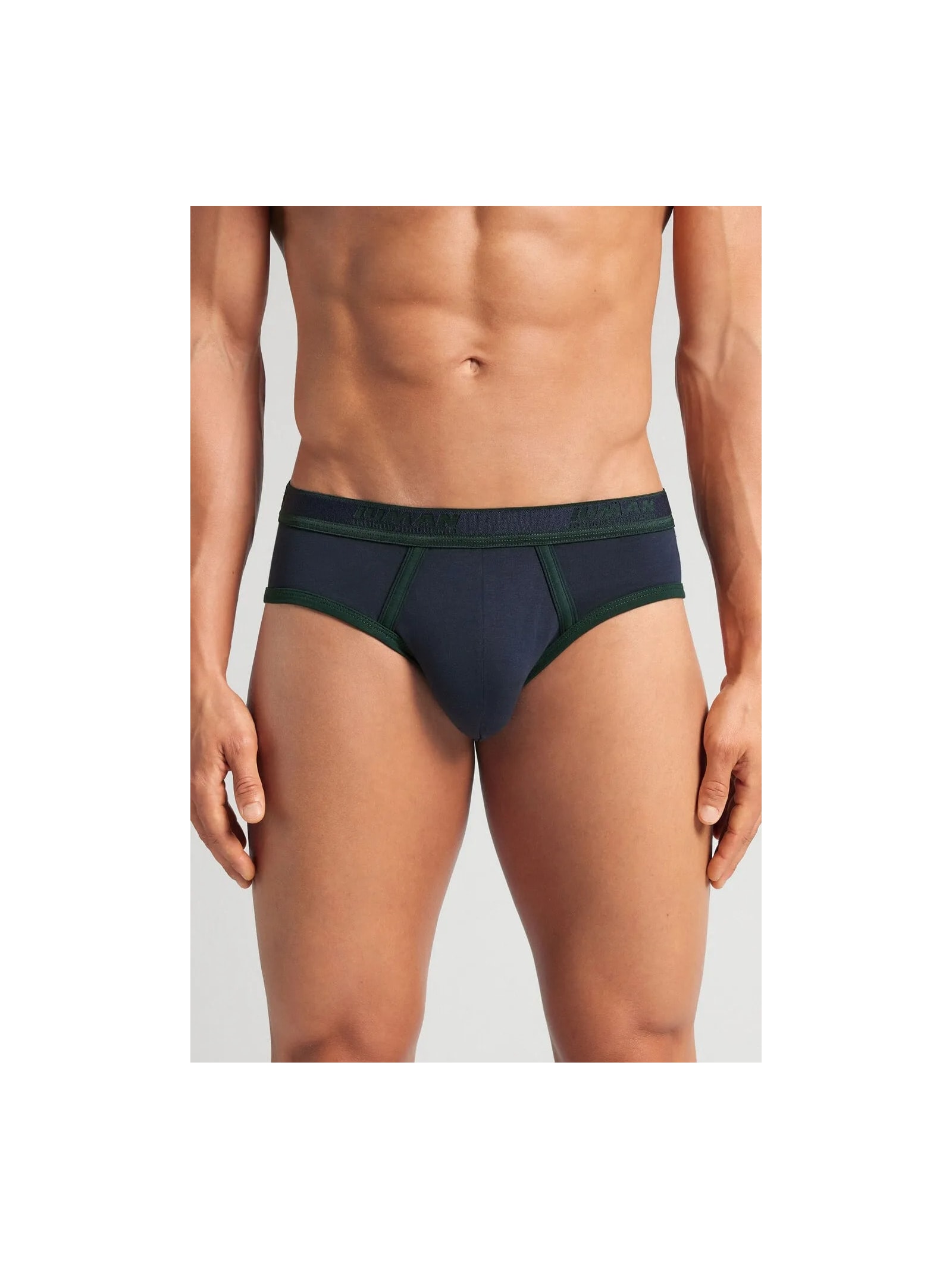 Cueca Slip Com Logotipo Em Algodão Supima Azul Intimissimi