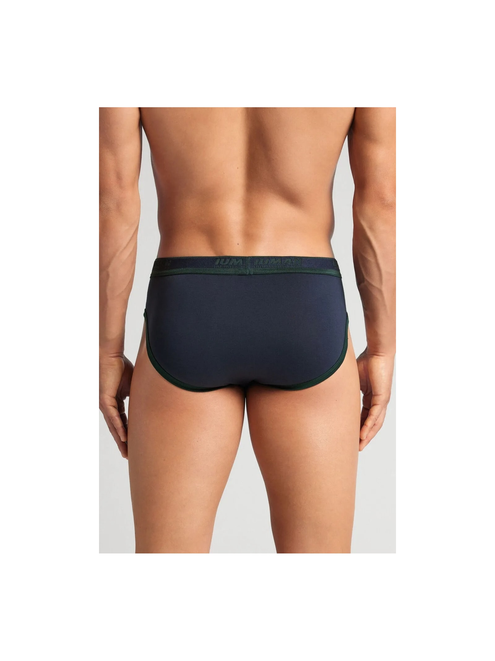 Cueca Slip Com Logotipo Em Algodão Supima Azul Intimissimi